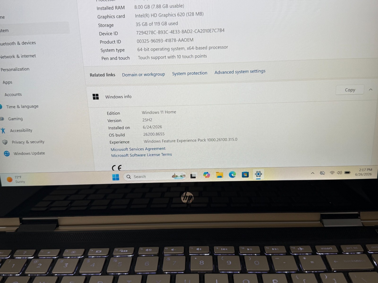 HP Pavilion x360 M3-U103DX Laptop Touch 13.3″ i5-7200U 8GB RAM 128GB SSD