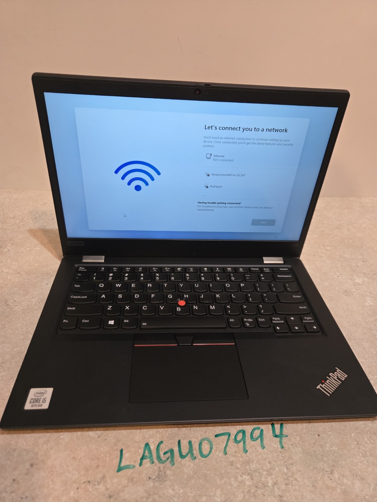 Lenovo L13 13″ Laptop – intel i5 10 Gen. – 256GB SSD – Touch Screen