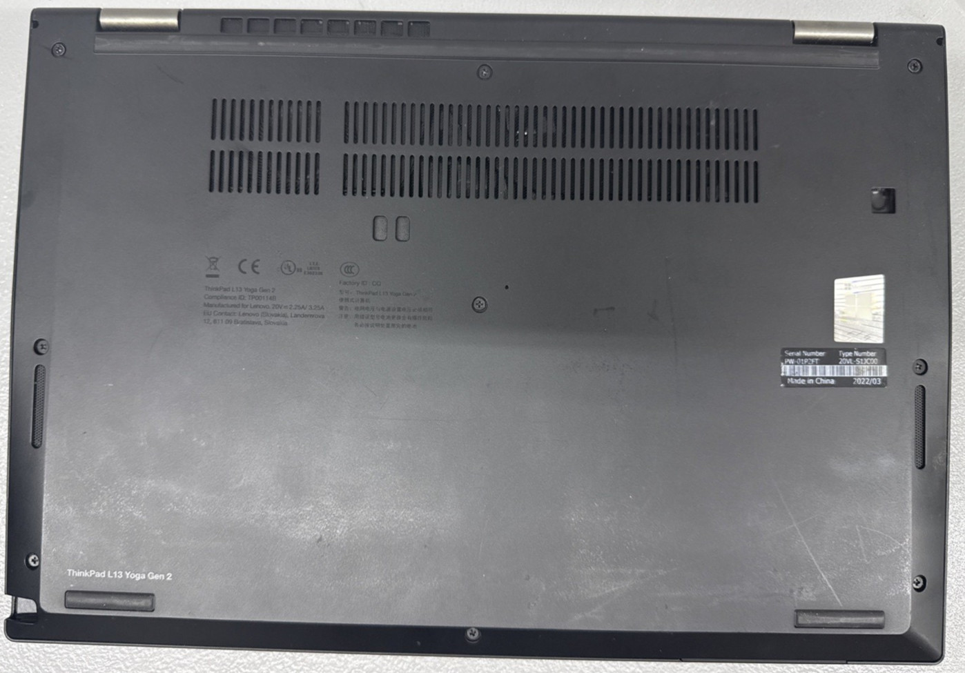 Lenovo ThinkPad L13 Yoga Gen 2 i5-1145G7 16GB RAM No SSD – Read Desc