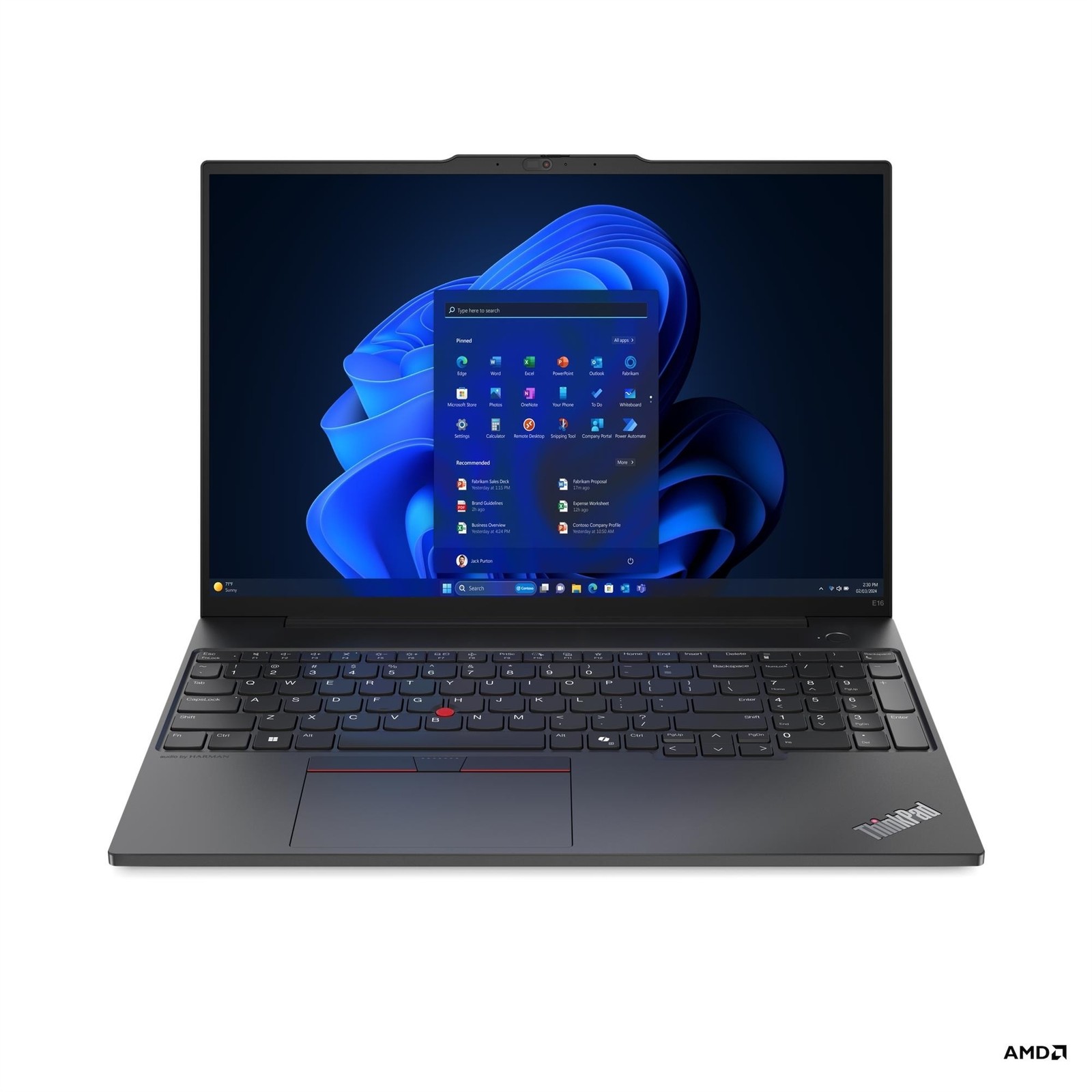 Lenovo ThinkPad E16 Gen 2 16″ IPS Ryzen 5 7535U 2.9GHz 8GB RAM 256GB SSD WIN11P