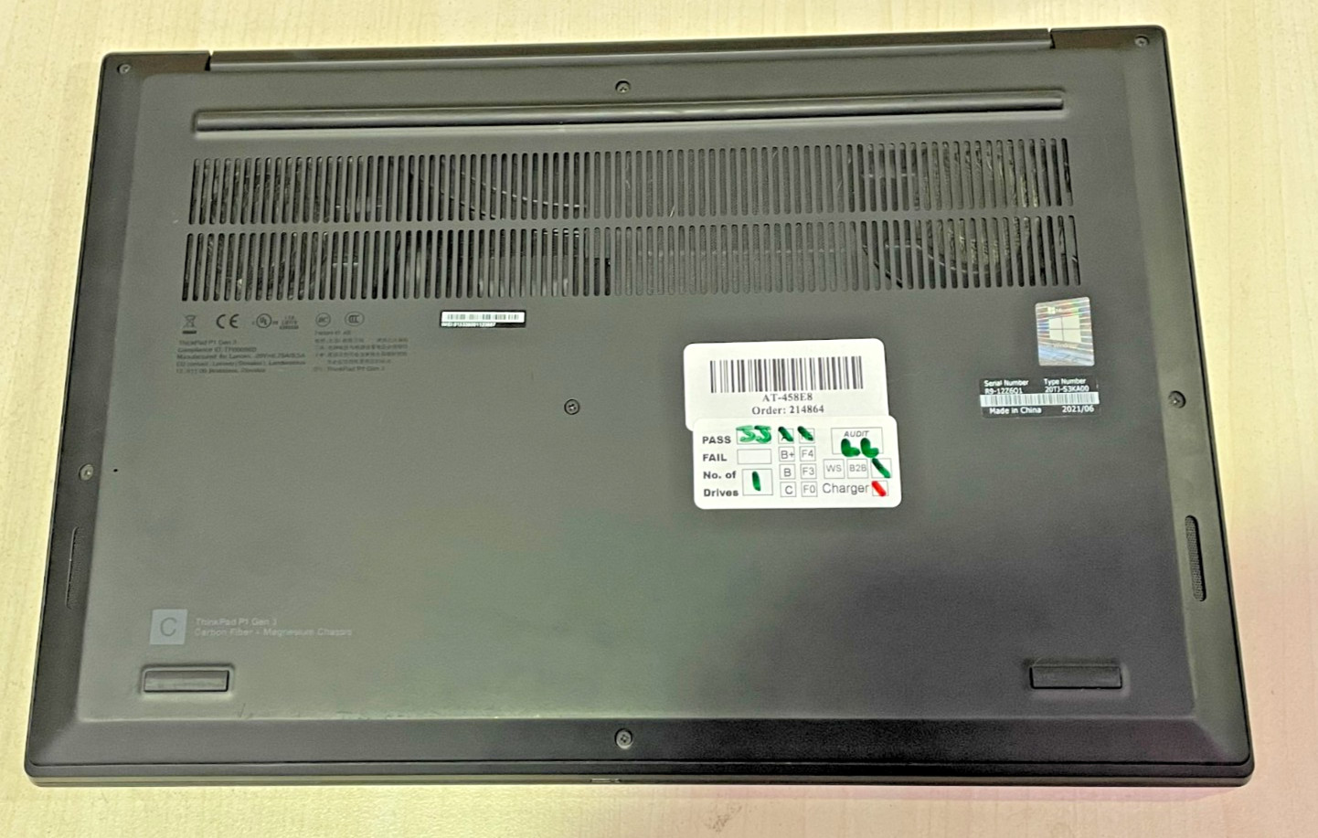 Lenovo ThinkPad P1 Gen 3 Mobile Workstation – i7-10750H | 32GB RAM | 512GB SSD |