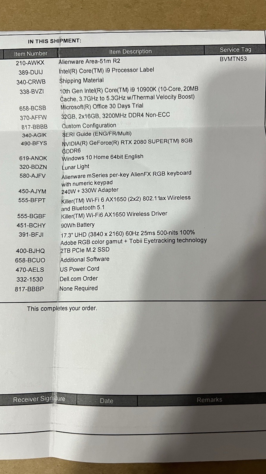 Alienware Area-51m R2 | i9-10900K RTX 2080 Super | 2TB SSD | 144hz 1080P | 32 GB