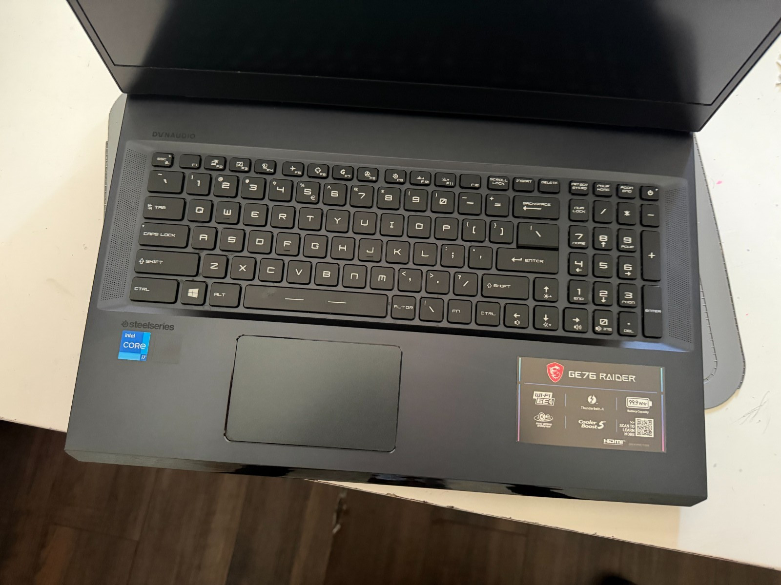 MSI GE 76 RAIDER GAMING LAPTOP, 64GB RAM, 5T M.2, i7, WINDOWS 11 HOME