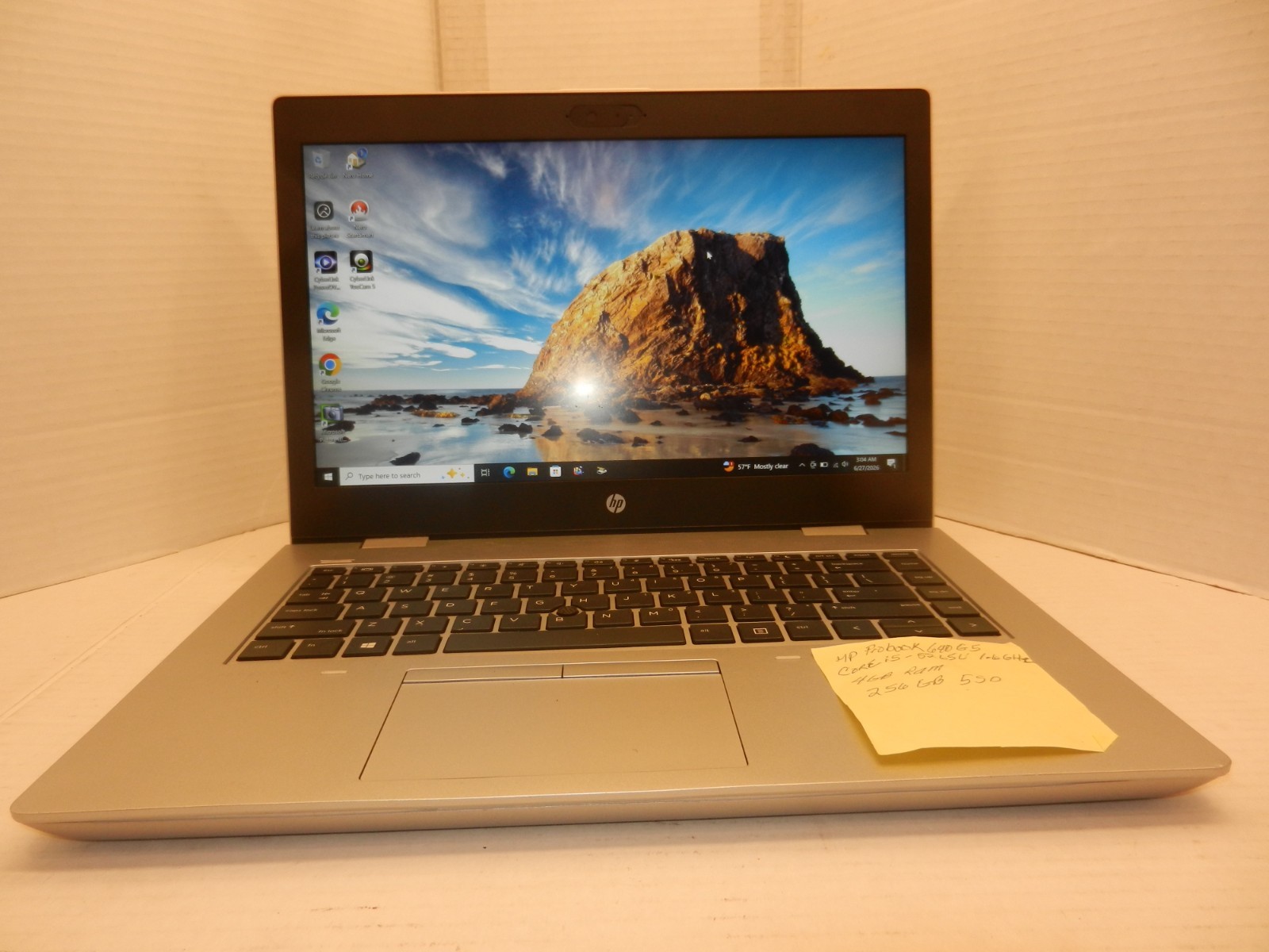HP PROBOOK 640 G5 14″ CORE i5-8265U@1.6GHz 4GBRAM 256GB SSD WINDOWS 10