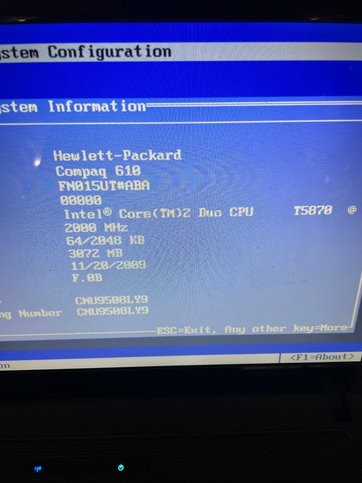 Lot of 3 HP-Compaq (1) Presario C700, F700, Compaq 610