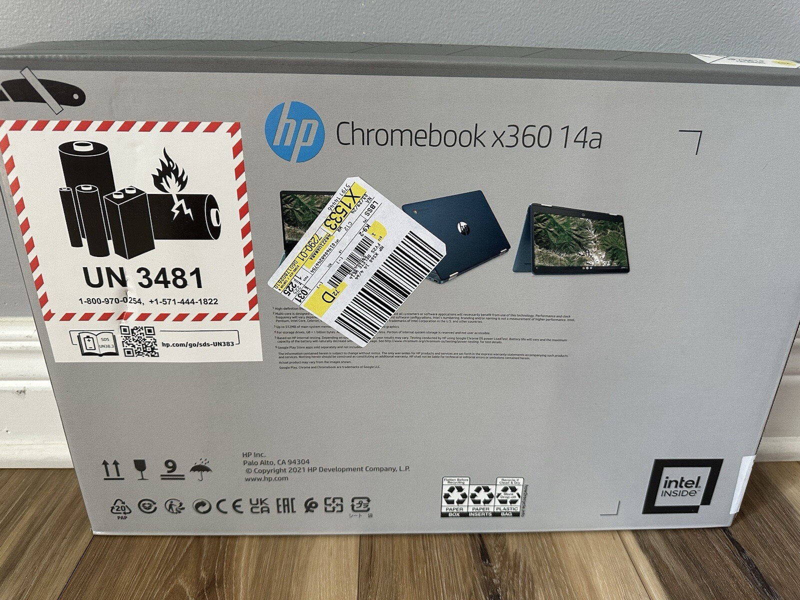 HP Chromebook x360 14 64GB eMMC Intel Celeron N4020 1.1GHz 4GB RAM TOU G1N
