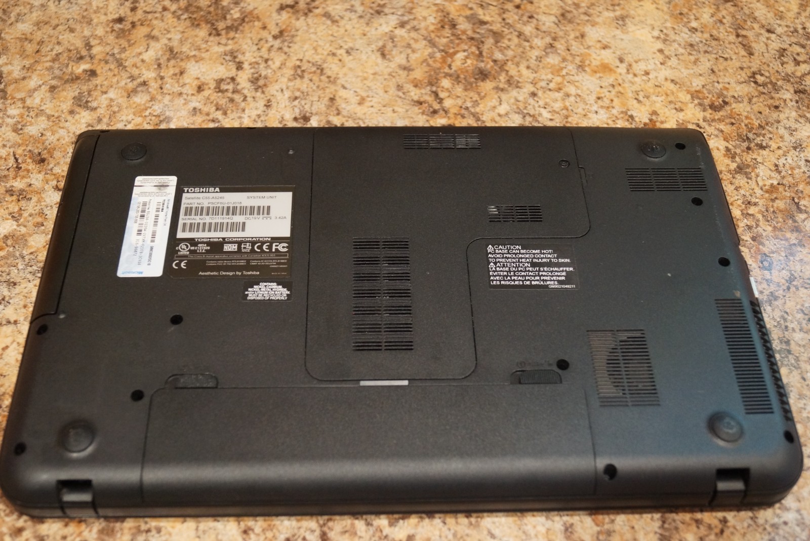 Activated Latest 25H2 WIN 11PRO Toshiba C55-A5245@2.40GHz,12GB RAM,500GB HDD