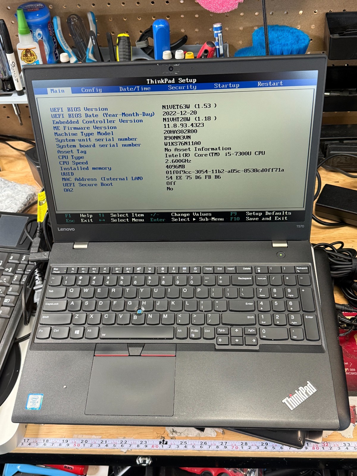 Lenovo ThinkPad T570 i5-7300U 15.6″ Laptop AS IS PARTS BOOTS for PARTS REPAIR