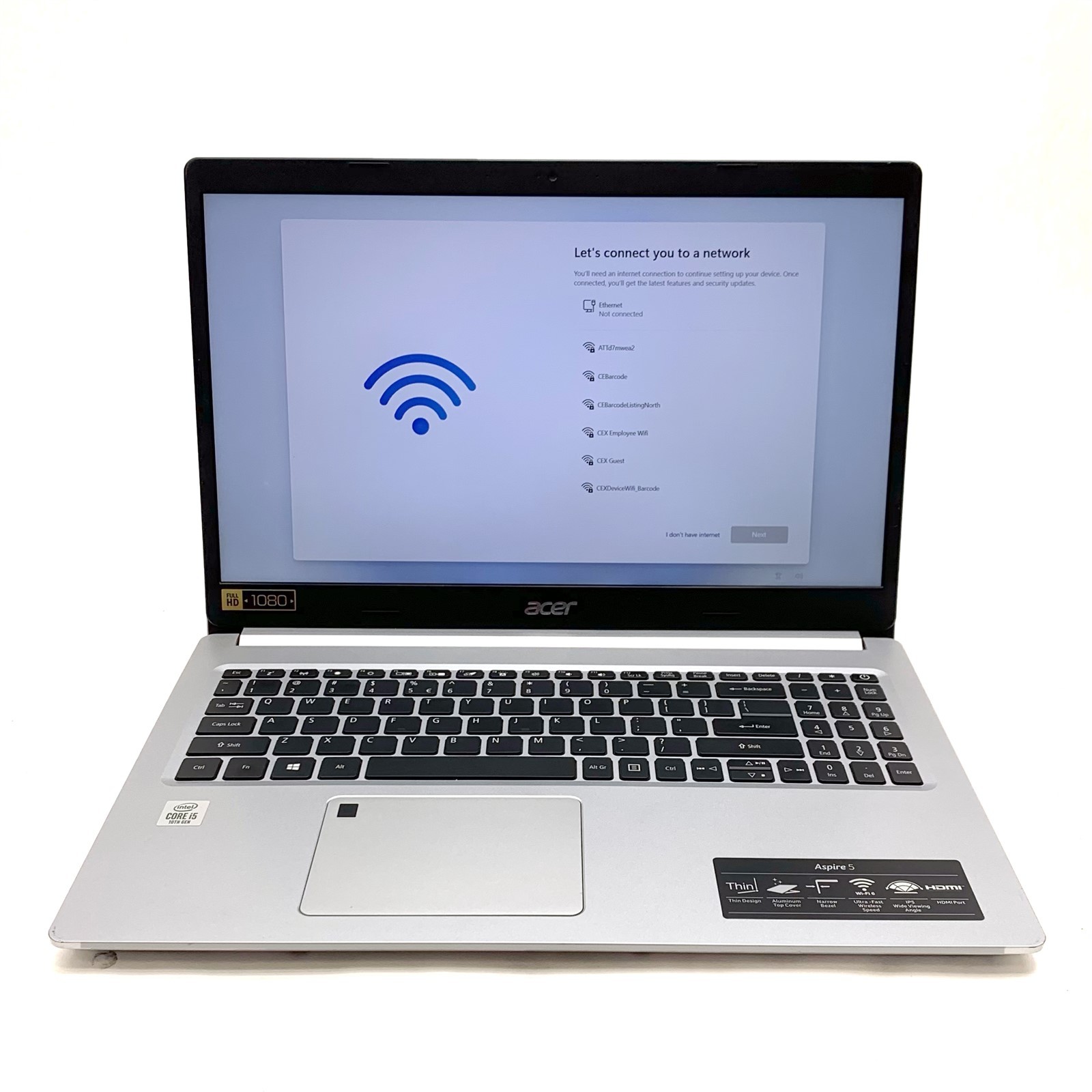 Acer Aspire 5 N18Q13 15.6″ FHD Intel Core i5-10210U 1.6GHz 8GB 512GB NVMe Win 11