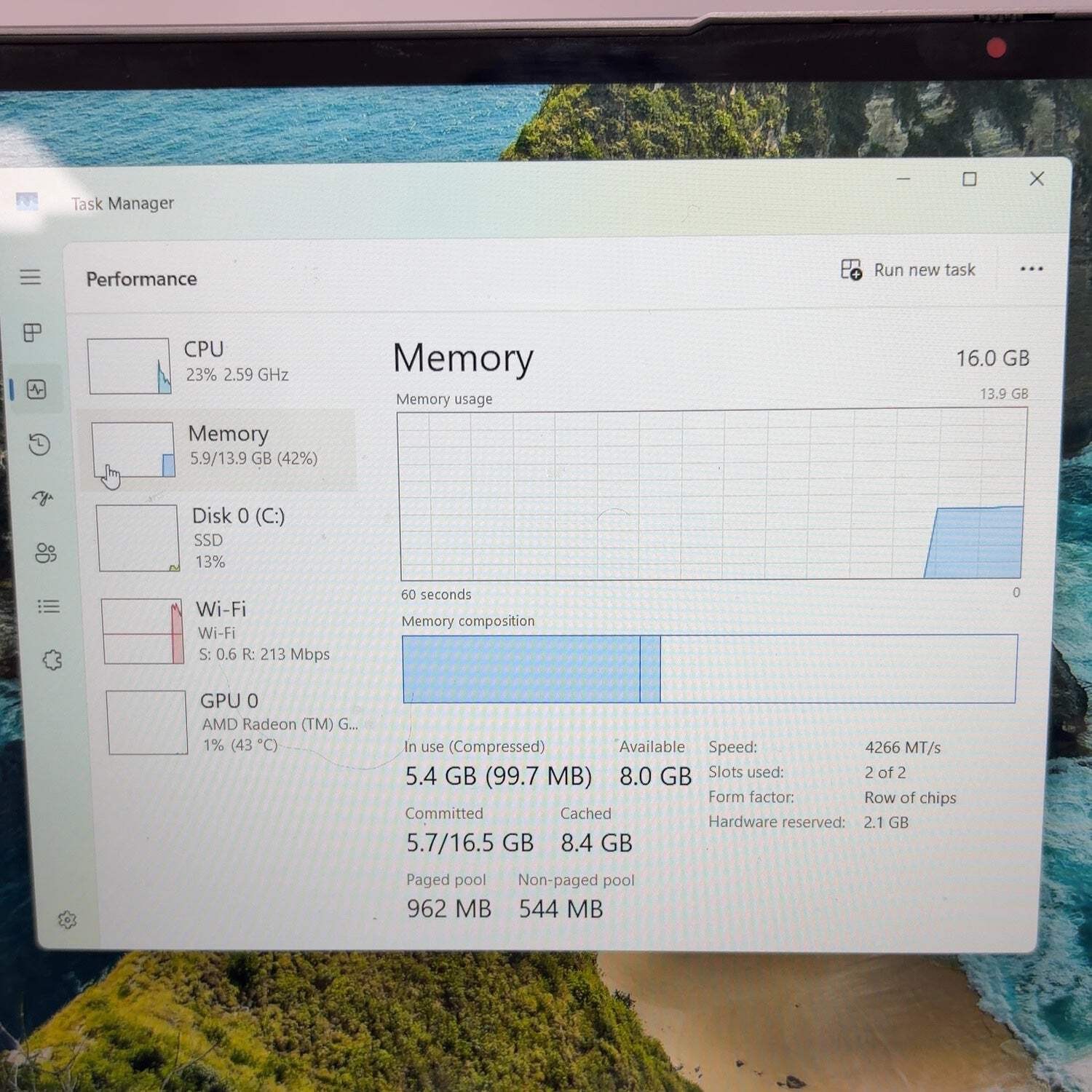 Lenovo IdeaPad Flex 5 16ABR8 15.9″ Ryzen 7 7730U 2.0GHz 16GB RAM 512GB SSD