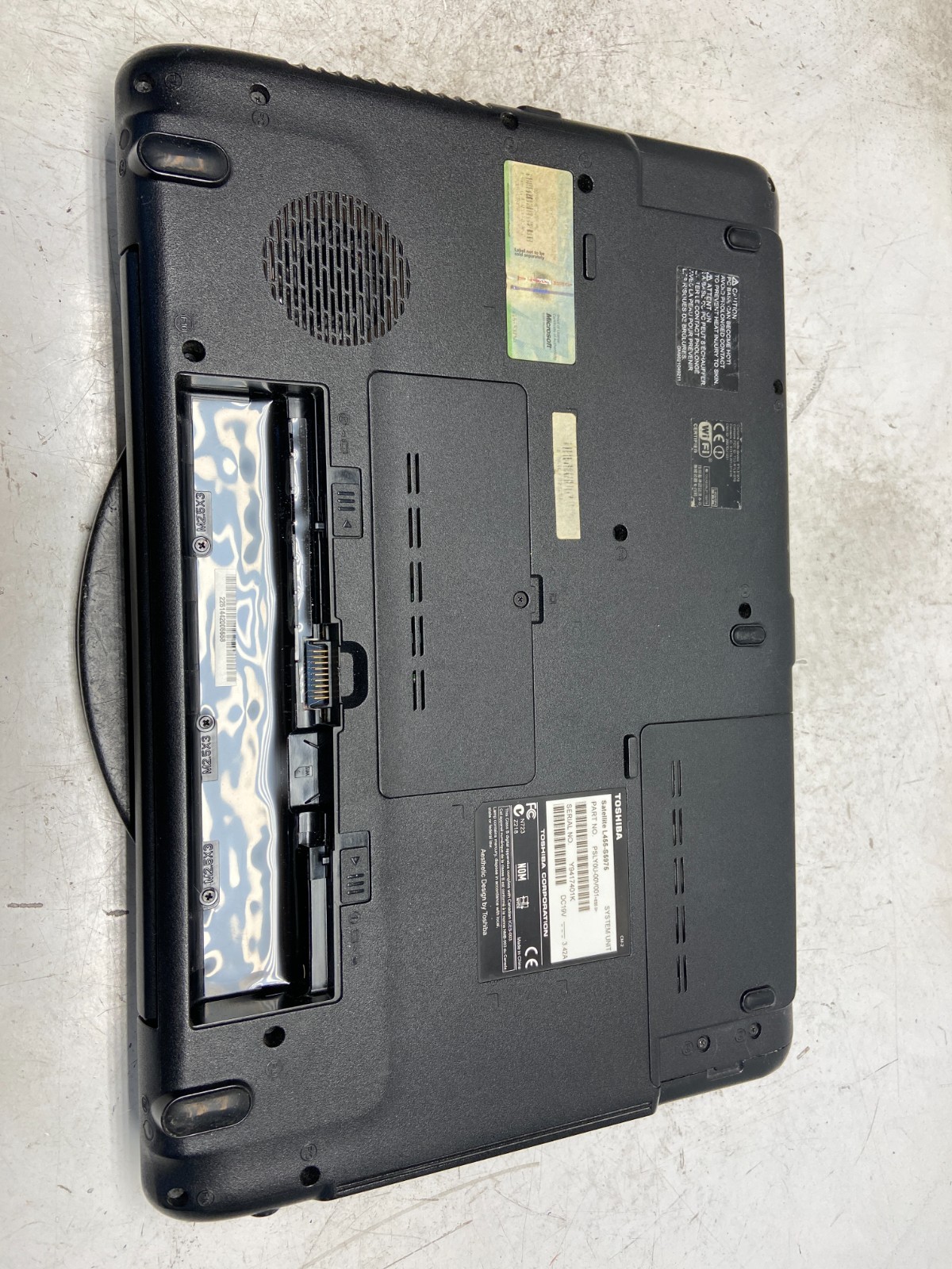 Toshiba Satellite L455-S5975 Intel Celeron 900 2.2GHz 2 GB NO HDD