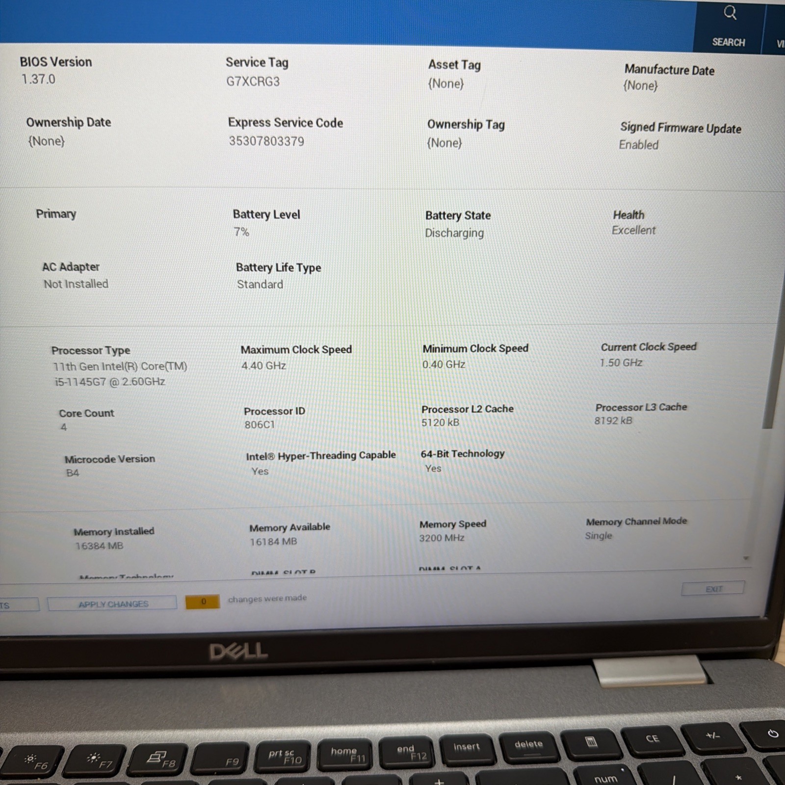 Dell Latitude 5520 i5-1145G7 16GB 512GB SSD 15″ FHD No OS