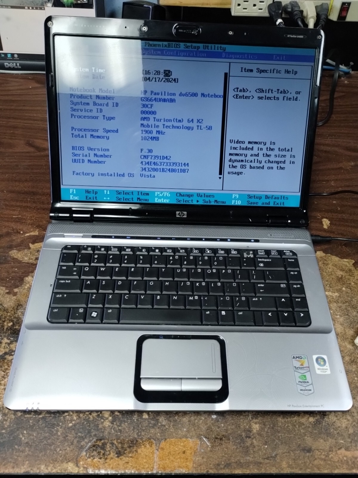 HP Pavillion Dv6500 dv6636nr Laptop