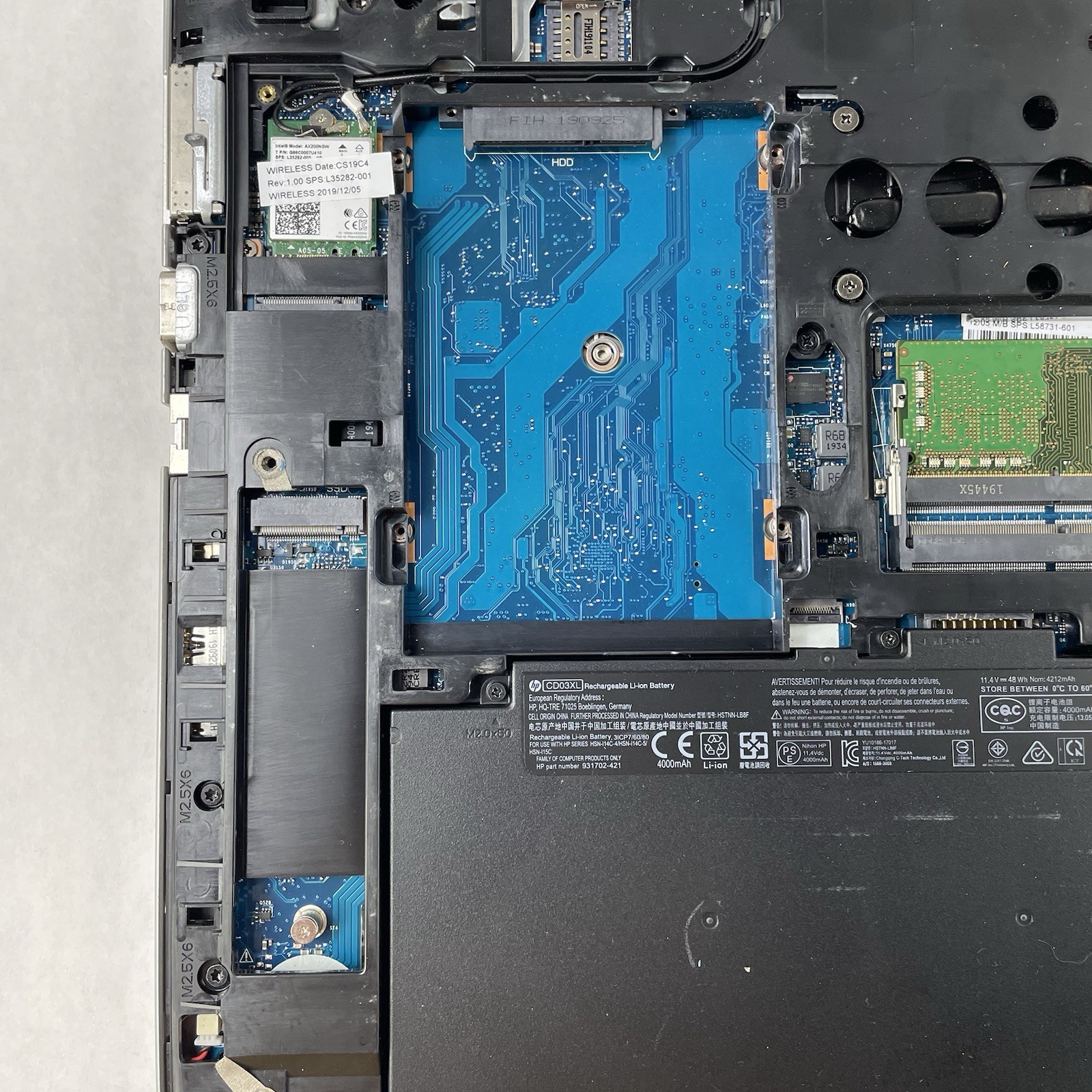 HP ProBook 650 G5 15.6″ i5-8265U 1.60 GHz 8 GB RAM No SSD/OS/AC – No Sound