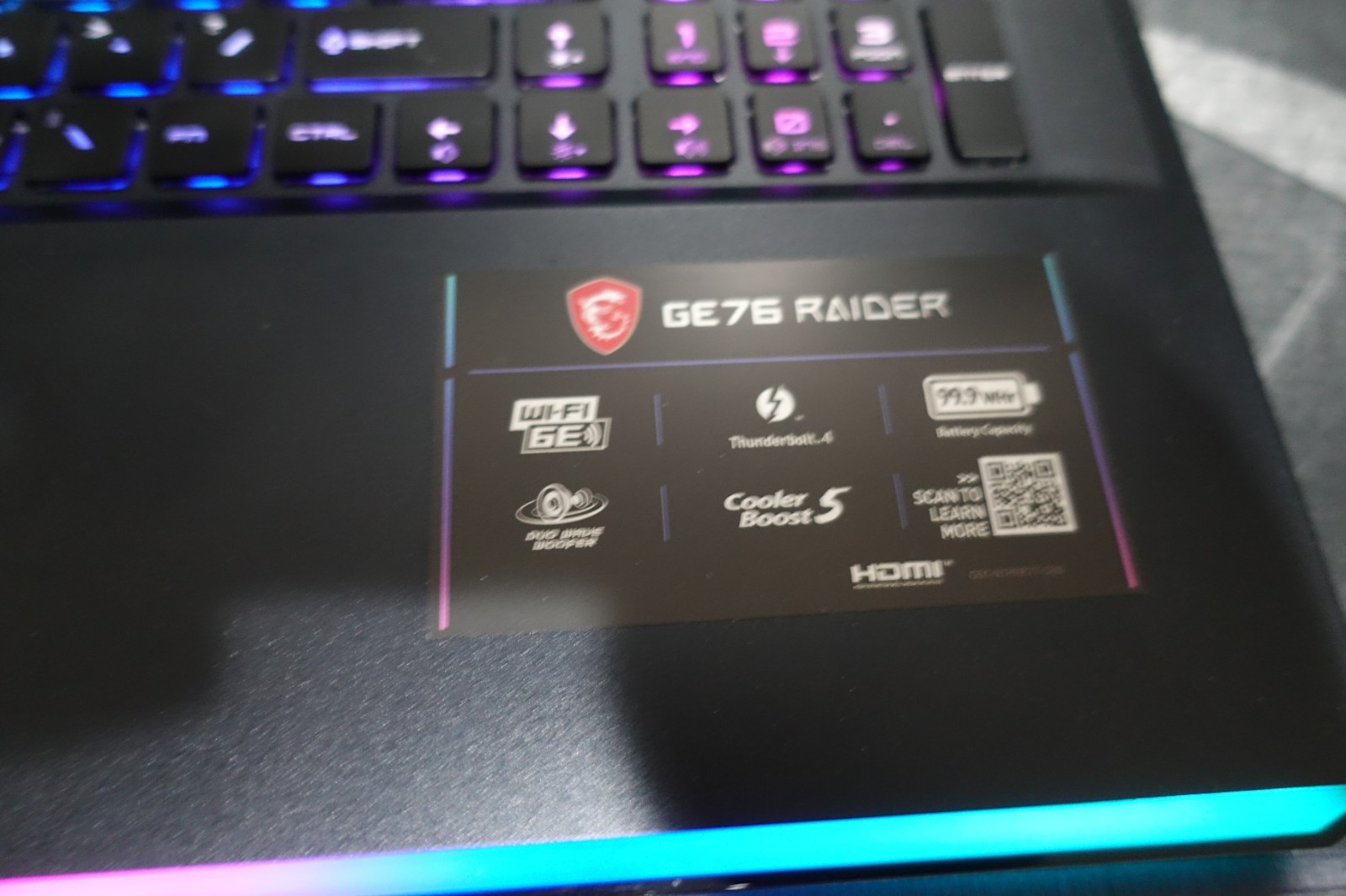 MSI GE76 Raider Gaming Laptop i7 11800h RTX 3070m