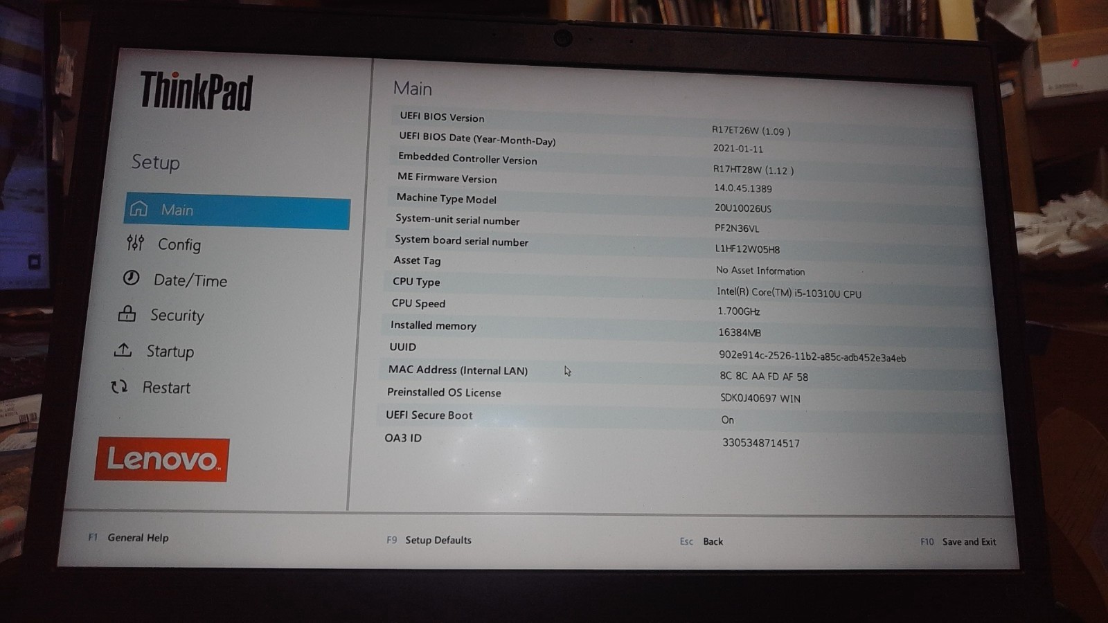 Lenovo ThinkPad L14 14″ Laptop i5 10th Gen 128GB SSD 16GB RAM Win 11 (Z3E2) C