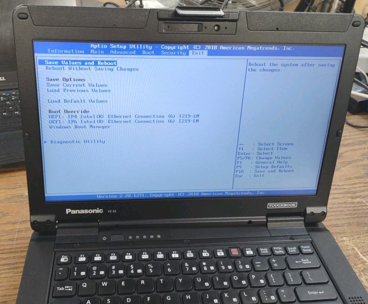 Panasonic ToughBook FZ-55 W/ i5-8365U, 256GB SSD, 16GB RAM. NON TOUCH
