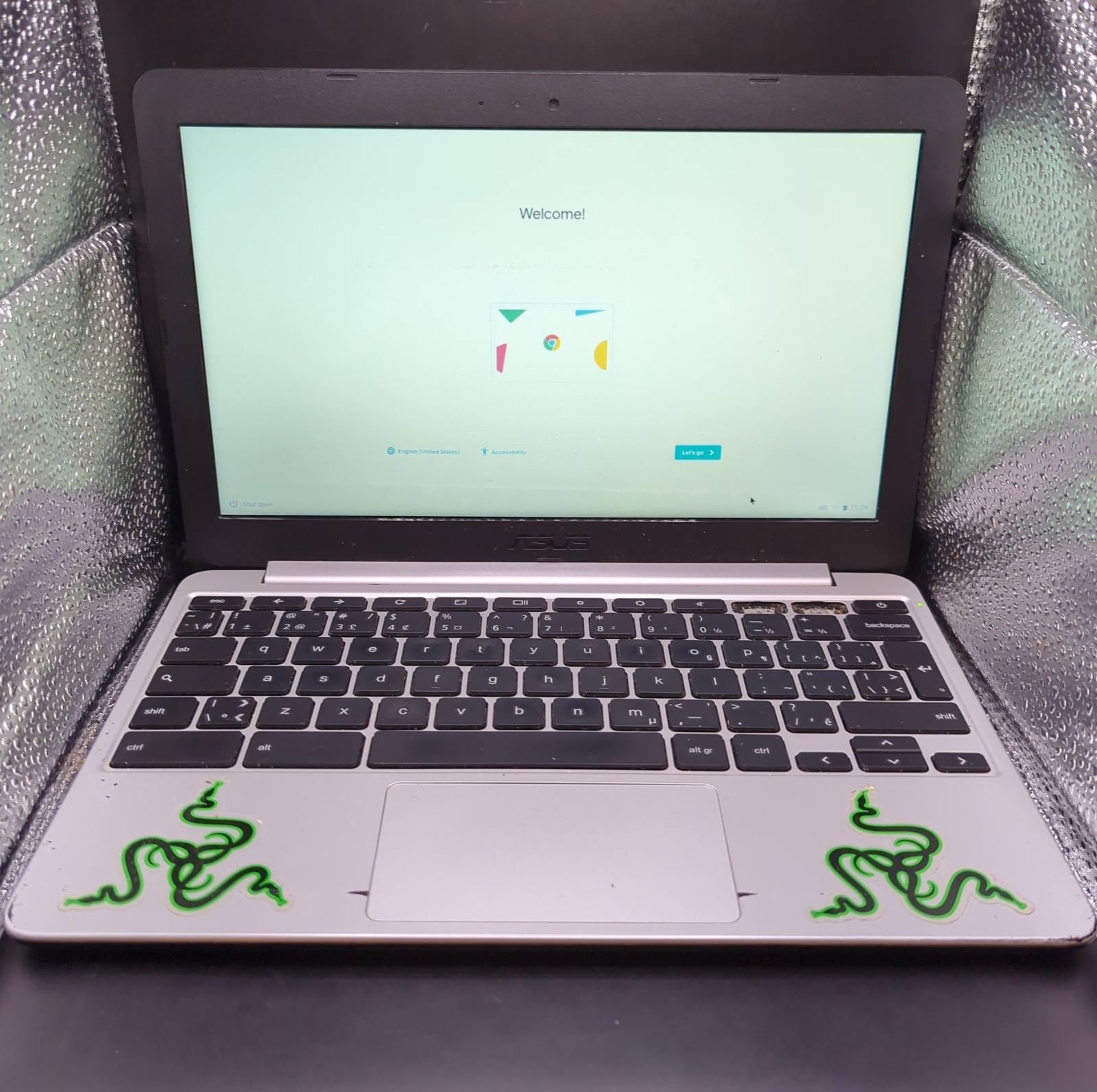 ASUS C201P 11 inch Chromebook ARM V7 CPU/4GB RAM/ 16GB eMMC w/ CHARGER Tested