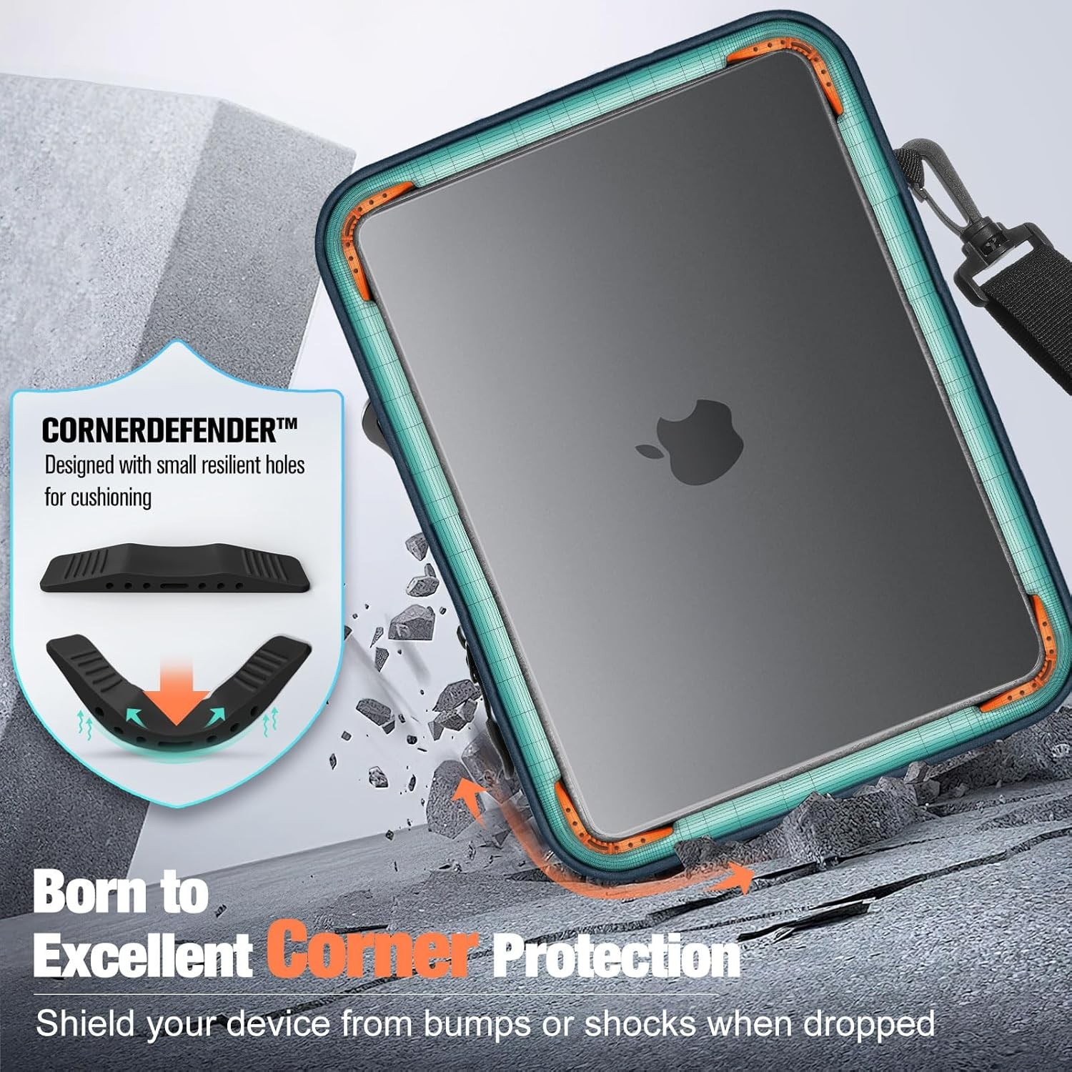 13-14 Inch 360° Protective Laptop Sleeve Bag, Fits Mac Neo 13/Air 13/13.3/13.6 I