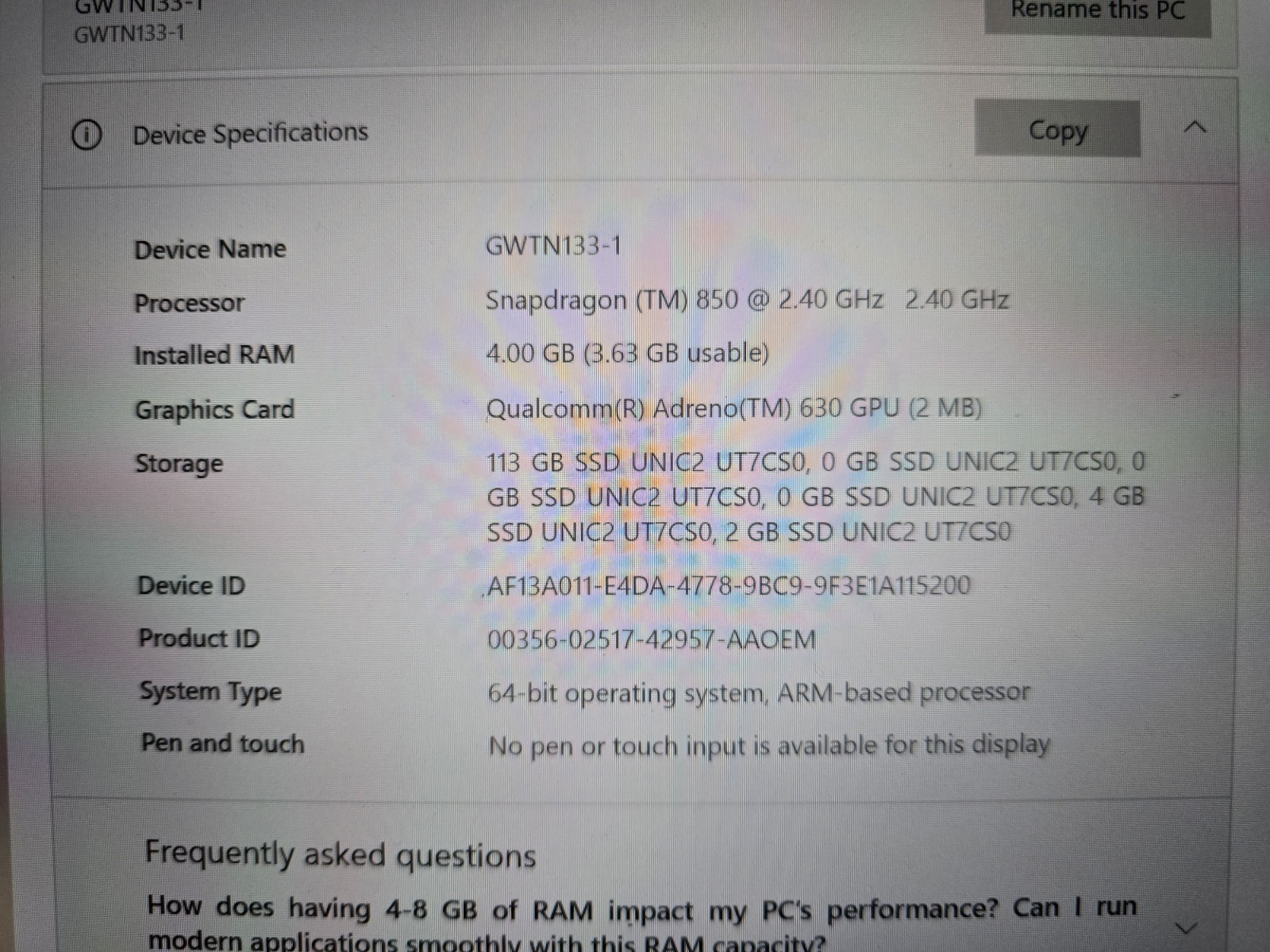 13.3″ UltraSlim Notebook Model: GWTN133-1 Windows 10 Home Excellent Condition