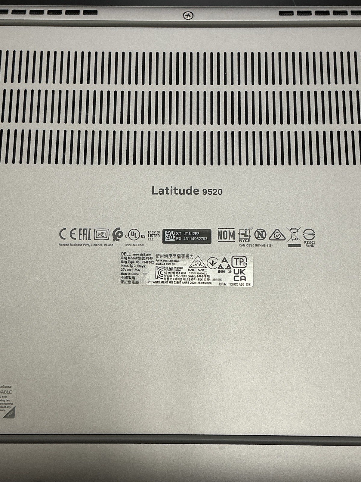 Dell Latitude 9520 15″