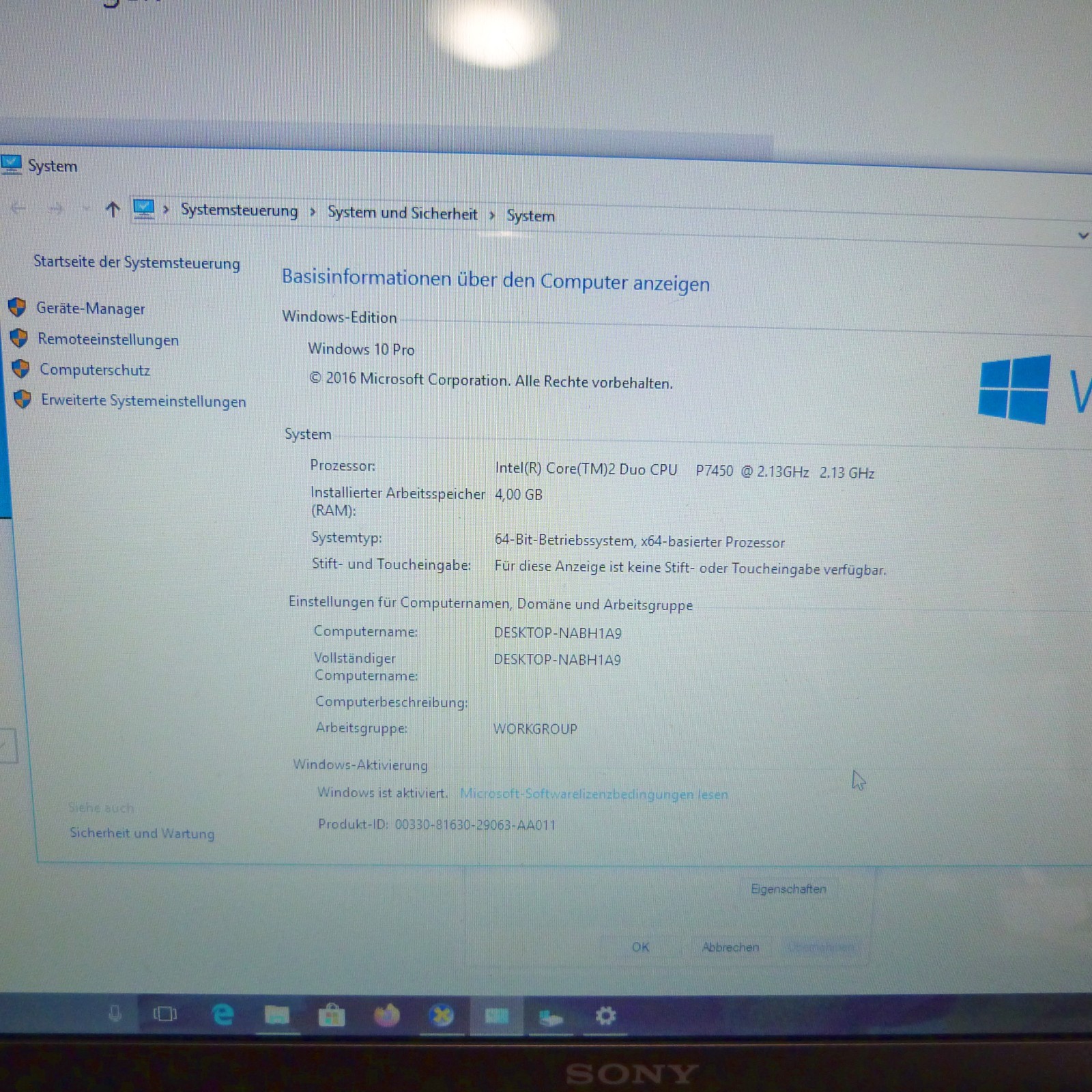 Sony Vaio AW41 18″ HDP xBLACK Cinema DOLBYSOUND l SSD Windows 10 PRO HDMI DVD