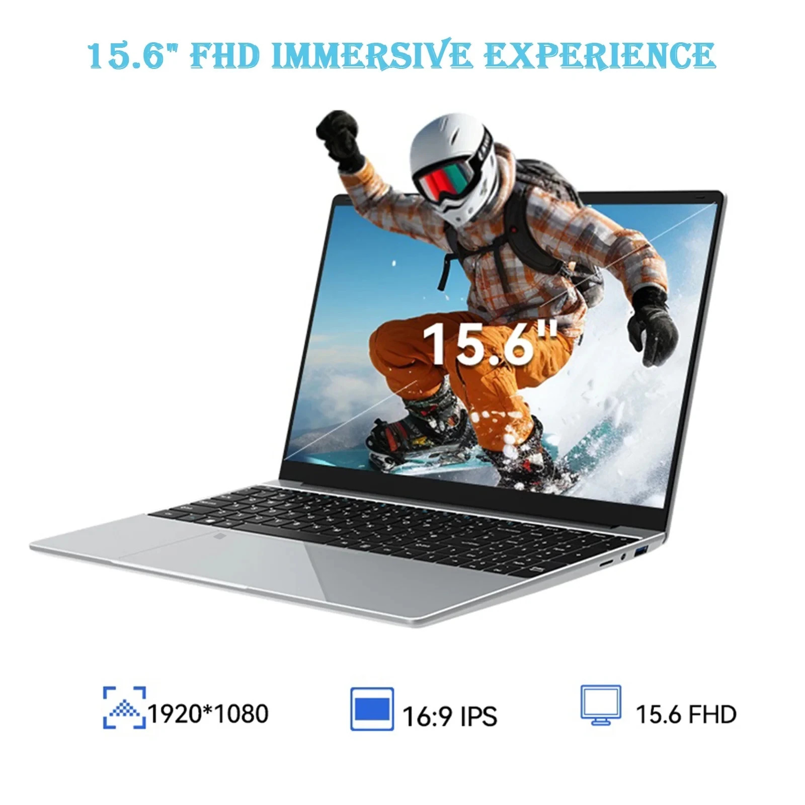 15.6″ Laptop 316/32GB RAM 1-2TB SSD Intel 6500Y Office Windows11 Notebook