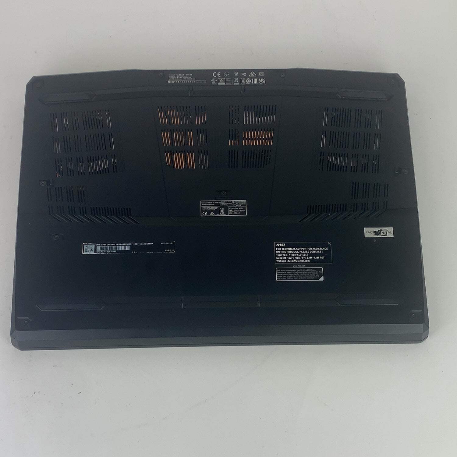 Broken MSI Leopard GP66 15.6″ i7-11800H 2.3GHz 20GB RAM 512GB SSD RTX 3080 READ