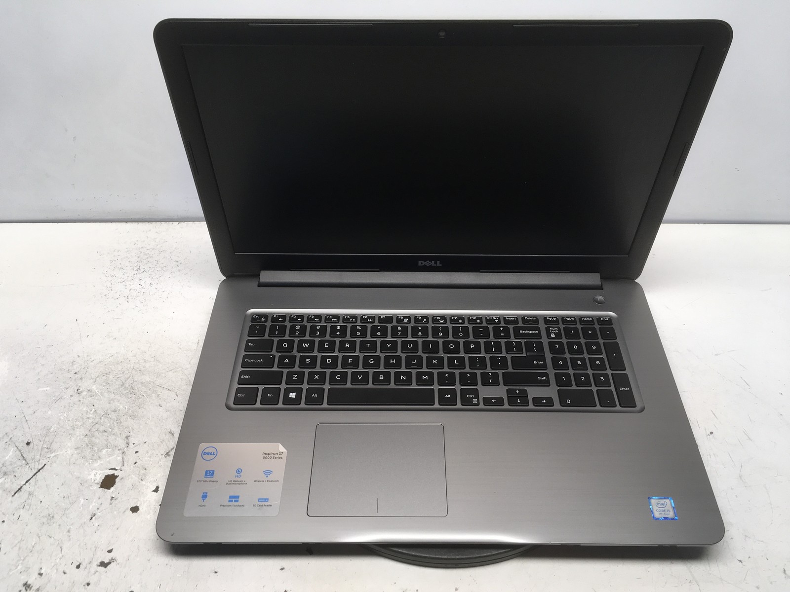 Dell Inspiron 17 5000 Series Intel i5 7th Gen NO RAM NO HDD NO BATT – FOR PARTS