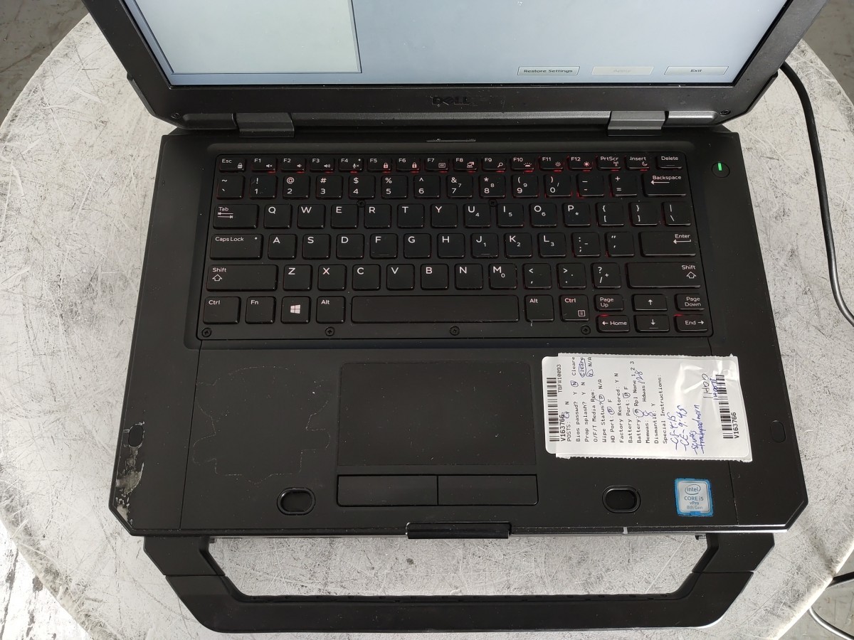 DELL LATITUDE 5424 RUGGED 14″ Laptop I5-8350U 8GB 128GB SEE NOTES