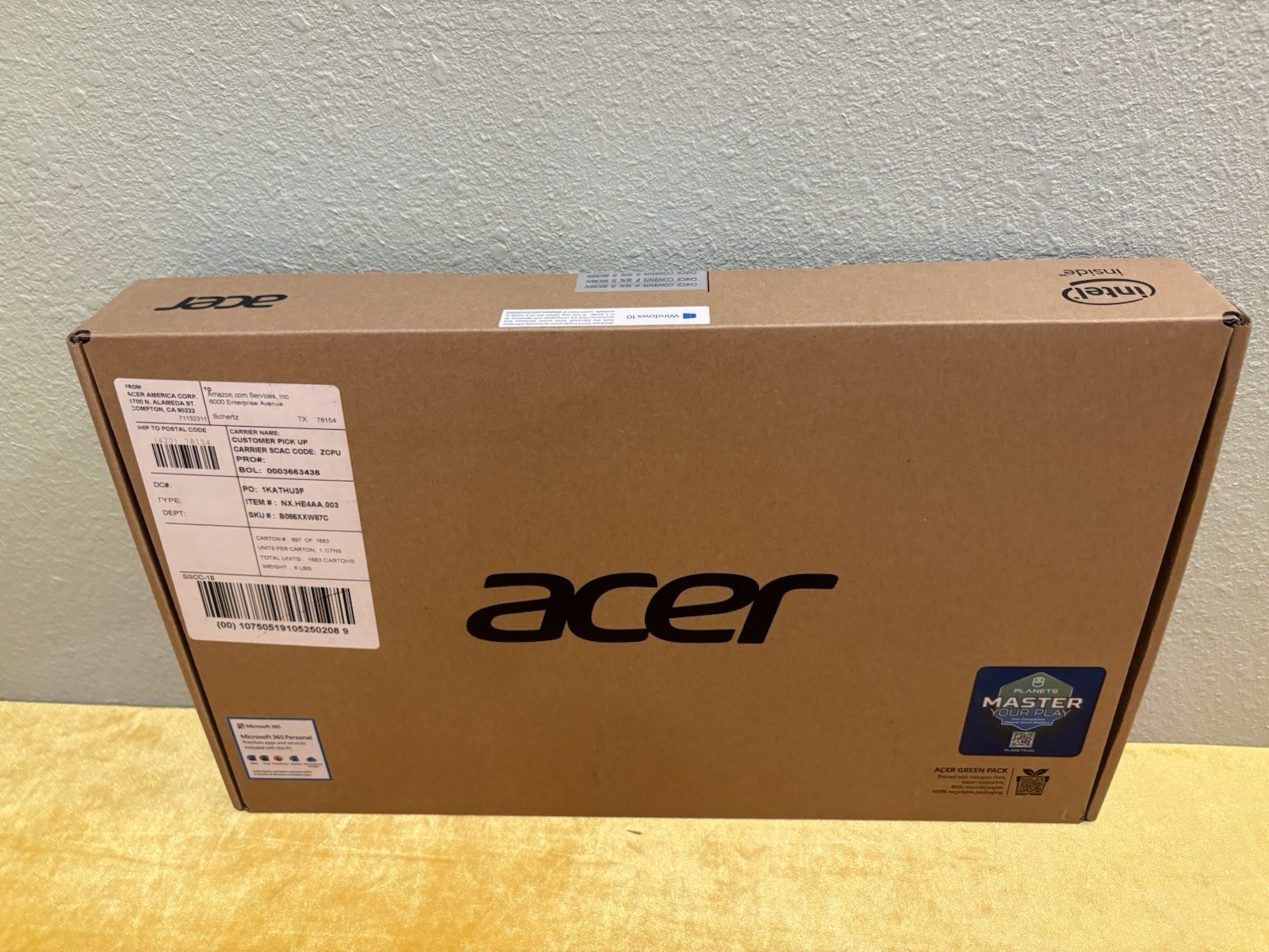 New Acer Aspire 1 15.6″ Laptop | Intel Celeron N4020, 4GB RAM, (A115-31-C2Y3)