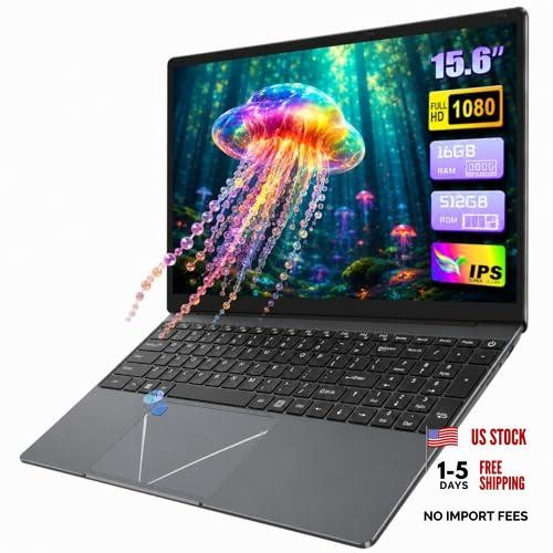 15.6 inch Laptop PC Cerelon N5095, Portable Computer 16GB RAM 16.6-inch Laptop