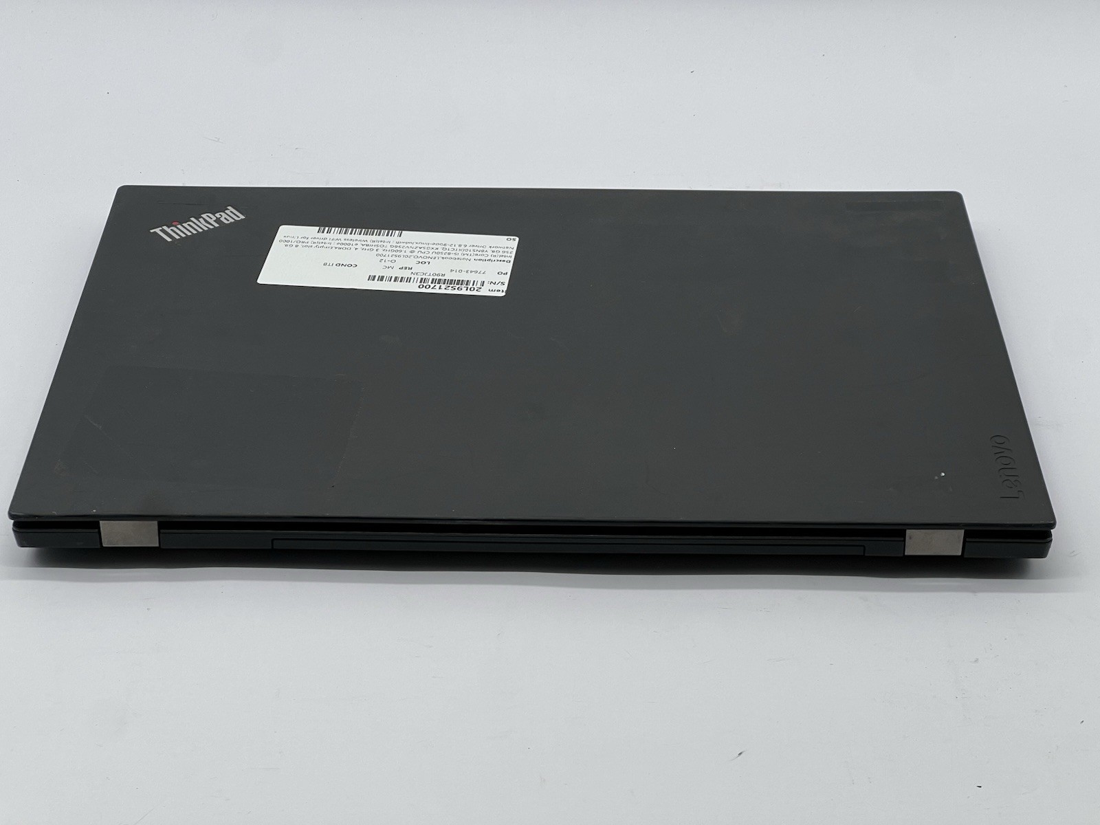 Lenovo ThinkPad T580, i5-8250U CPU, @ 1.60GHz, 8GB RAM, 256GB NVMe-No OS/Charger