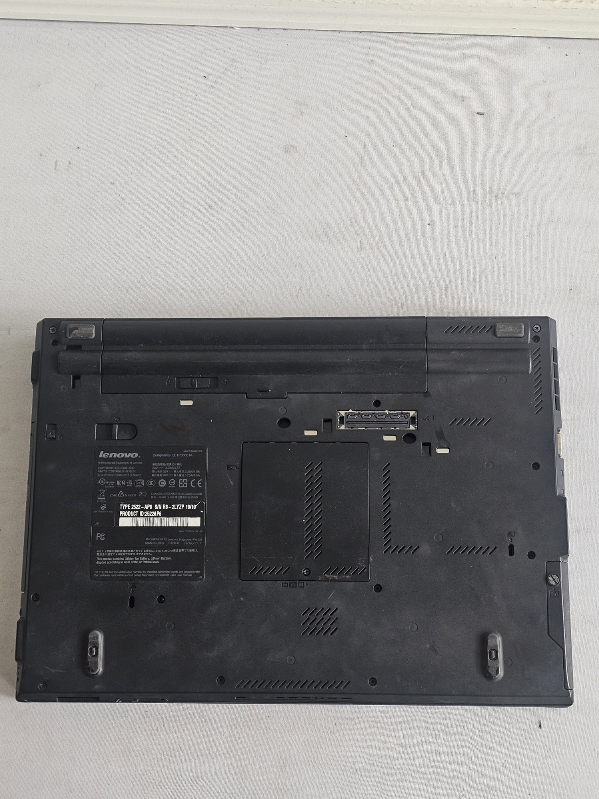 Lenovo ThinkPad T410 Laptop – i5-M520 – 4GB RAM – BAD BATT – Parts/Repair – READ
