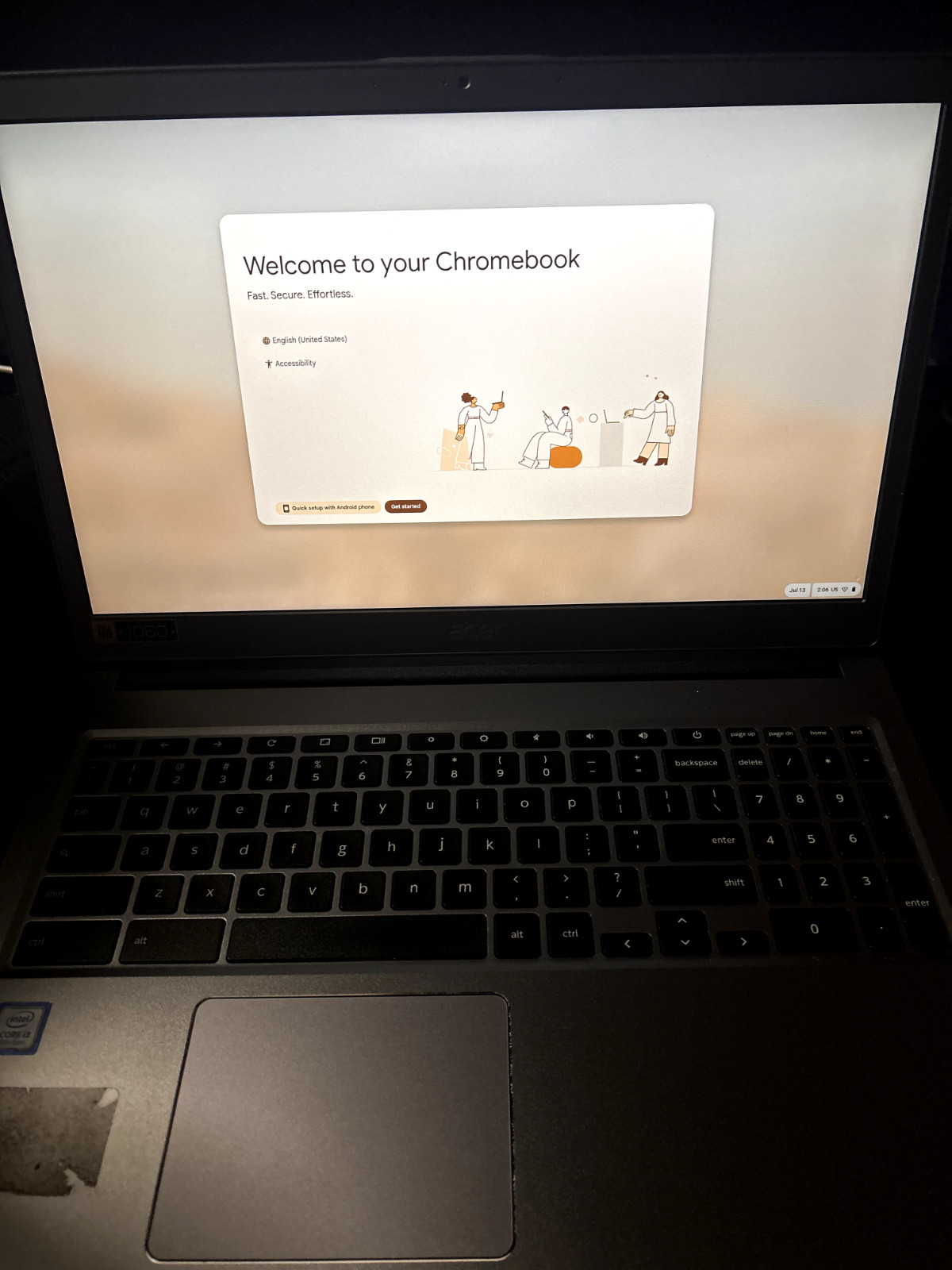 Acer Chromebook 715 15.6 inch (128GB, Intel Core i3 8th Gen) Gray – CB7151WT39HZ