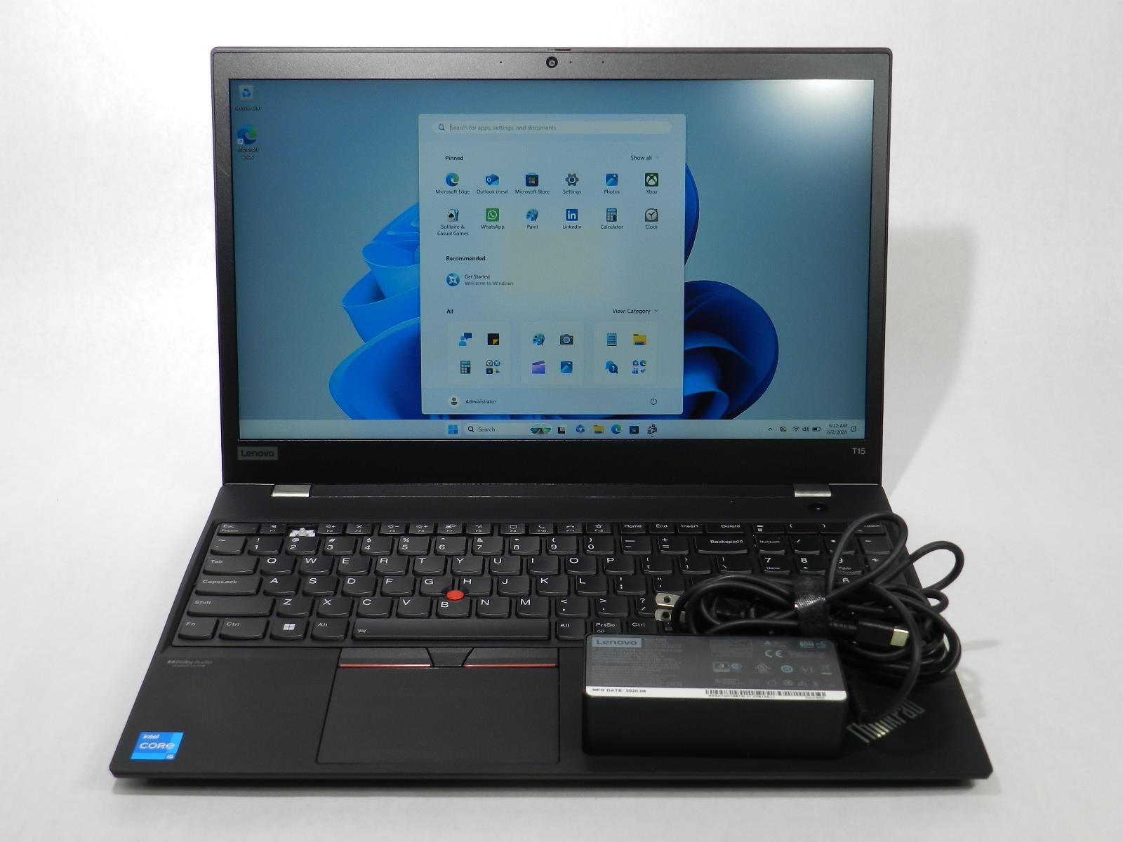 LENOVO THINKPAD T15 GEN 2 | i5-1135G7 | 256GB SSD | 8GB | WIN11PRO | SEE DESCR.