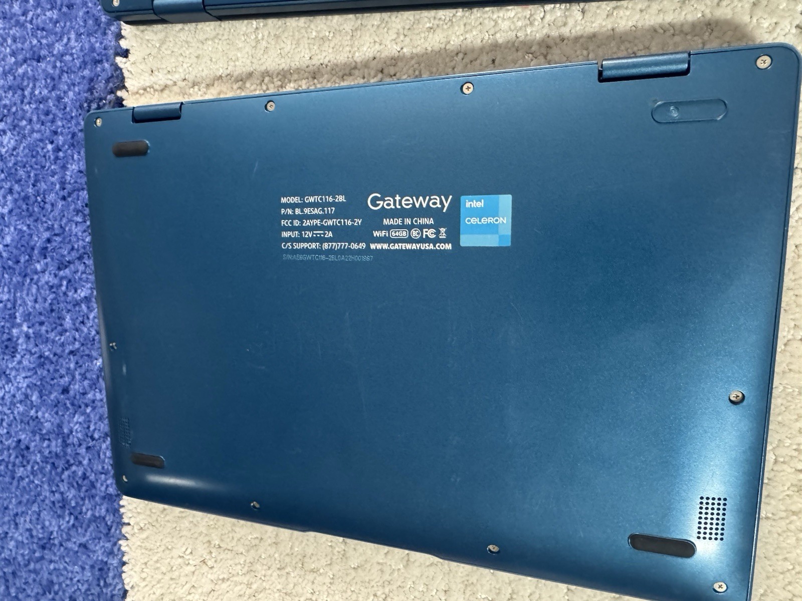 Gateway GWTC116-2BL 11.6″ ( lot 2 ) For Parts Or Repair