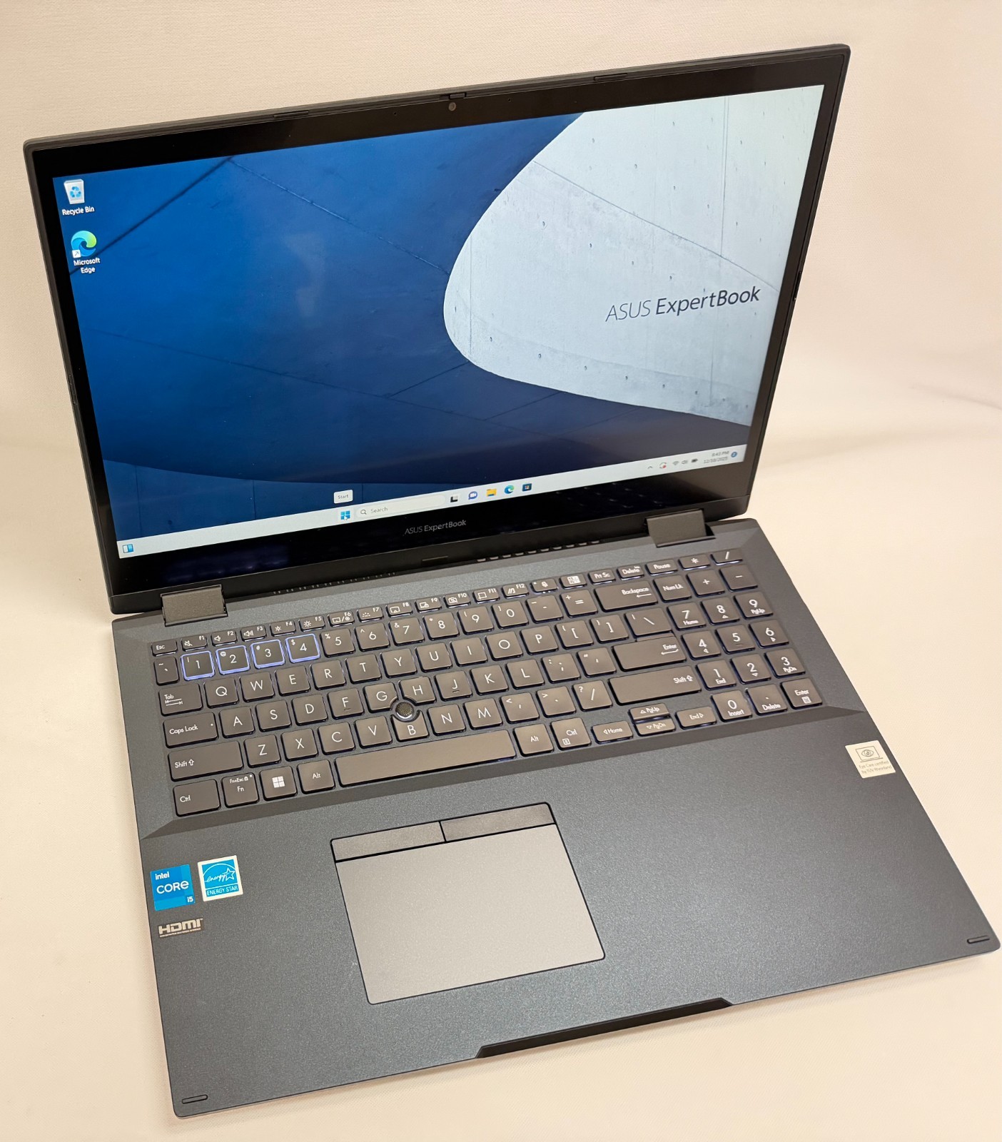 ASUS ExpertBook Flip B2502FBA 15.6″ TouchSC 12th Gen Intel 16GB 512GB Win 11 Pro