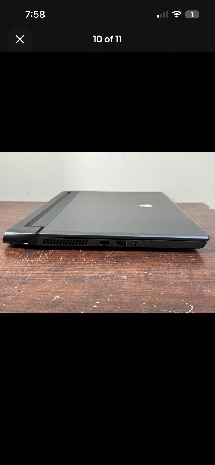 Alienware M15 R3 15.6 i7-10750H 16GB 512GB/SSD NVIDIA GTX 1650 Ti Gaming Laptop