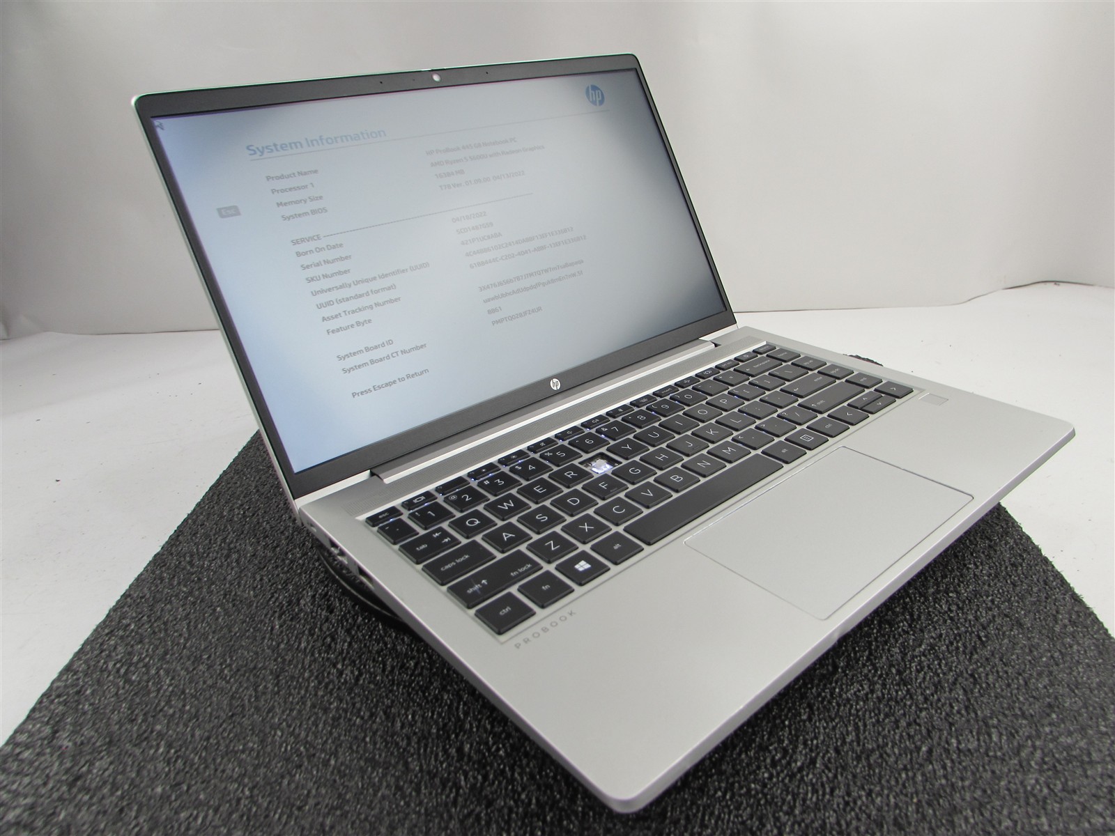 HP PROBOOK 445 (G8) FHD AMD RYZEN 5 5600U 512GB SSD 16GB RAM AMD GPU WIN 11 PRO