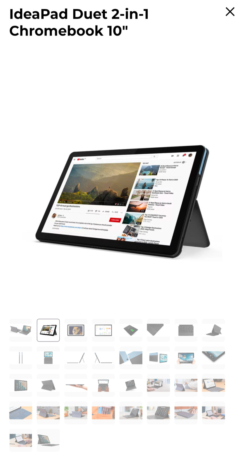 IdeaPad Duet 2-in-1 Chromebook 10″