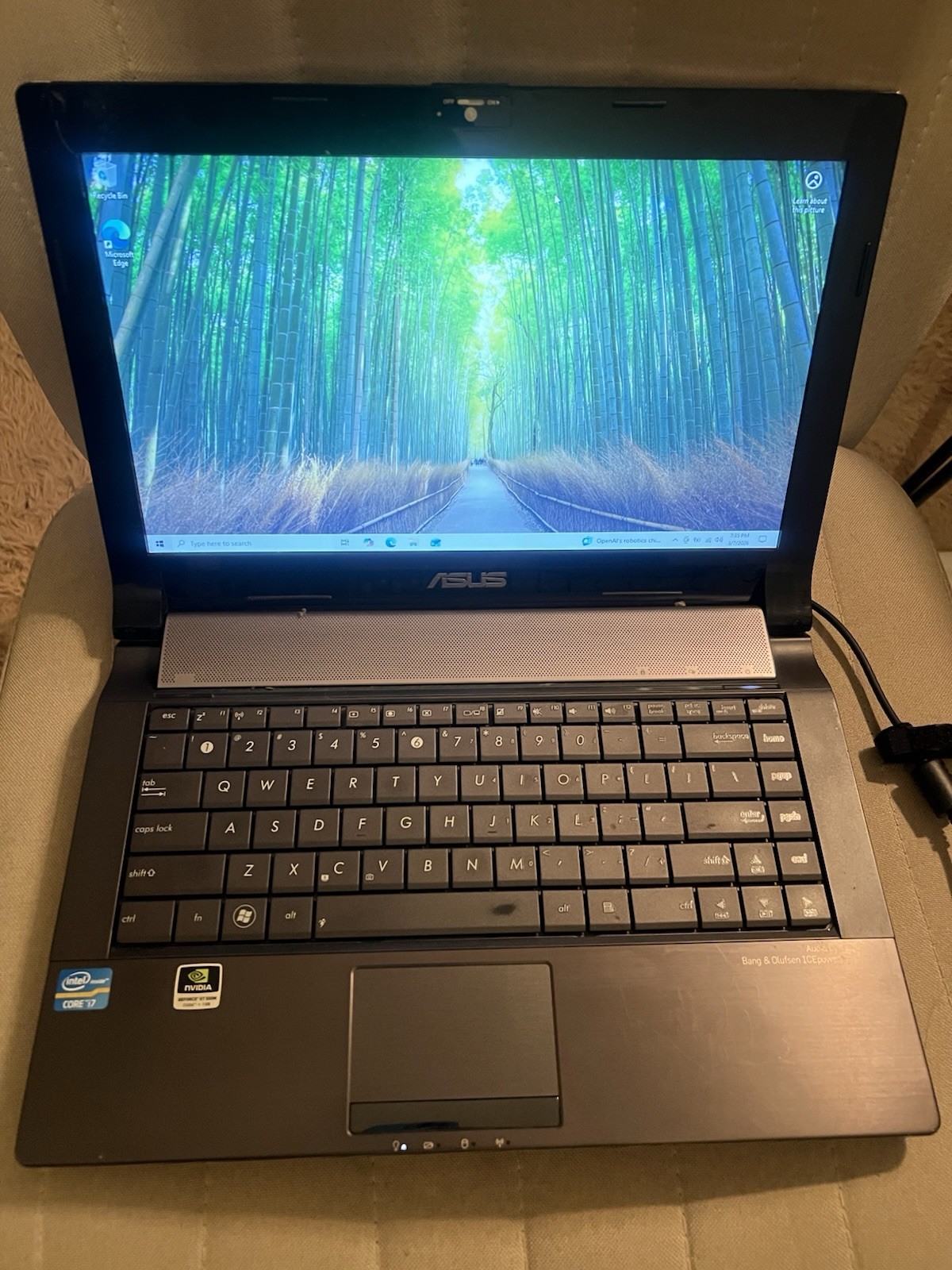 ASUS N43S 14” i7-2630QM DVD Windows 10 NVIDIA GeForce GT 550M Read
