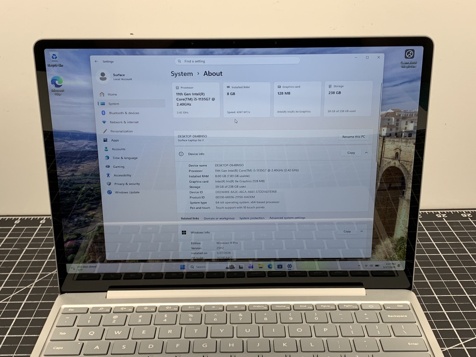 Microsoft Surface Go 2 2013 Core i5-1135G7 | 256GB SSD, 8GB RAM | #P262