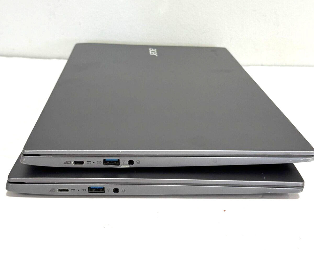 Lot of 2Acer Chromebook CB715-1W Core i3-8130U 8GB RAM 128GB SSD NO CHARGER