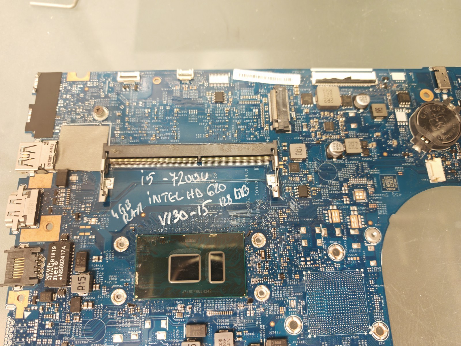 LENOVO V130-15 MOTHERBOARD 448.0DC04.003M INTEL I5-7200U NTEL HD 620 4GB RAM