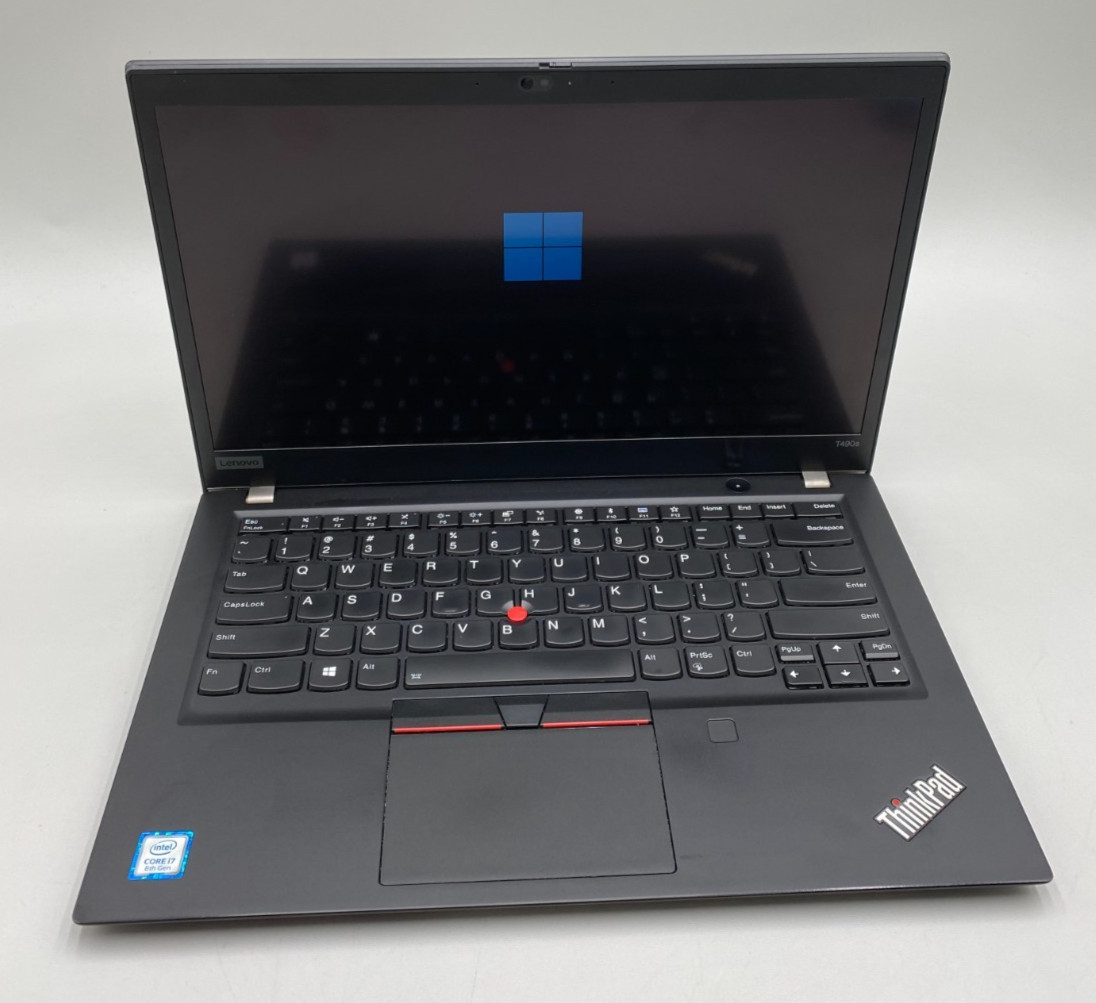 Lenovo ThinkPad T490s 14″ i7-8565U 1.8GHz 256GB SSD 16GB DDR4 Black Laptop Good