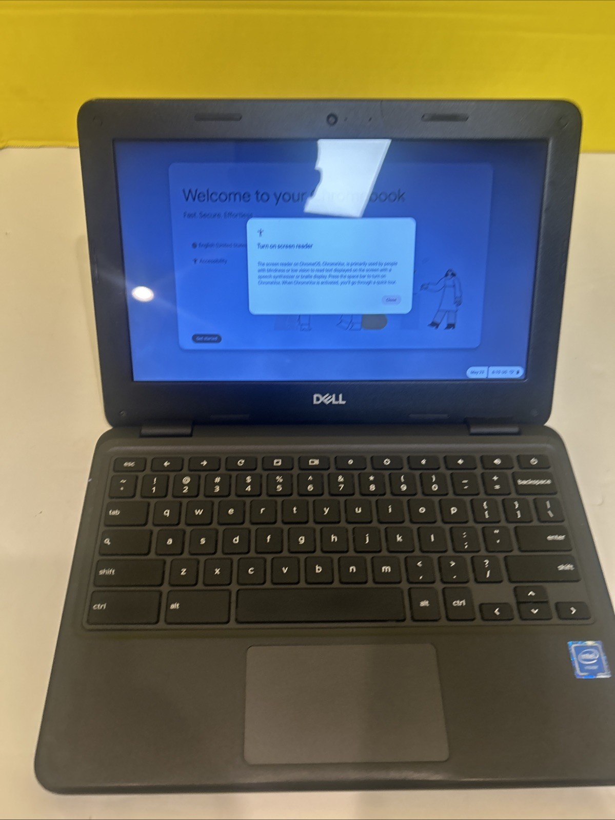 Dell Chromebook 3100 Touchscreen Fully Functional check Bezel No Charger