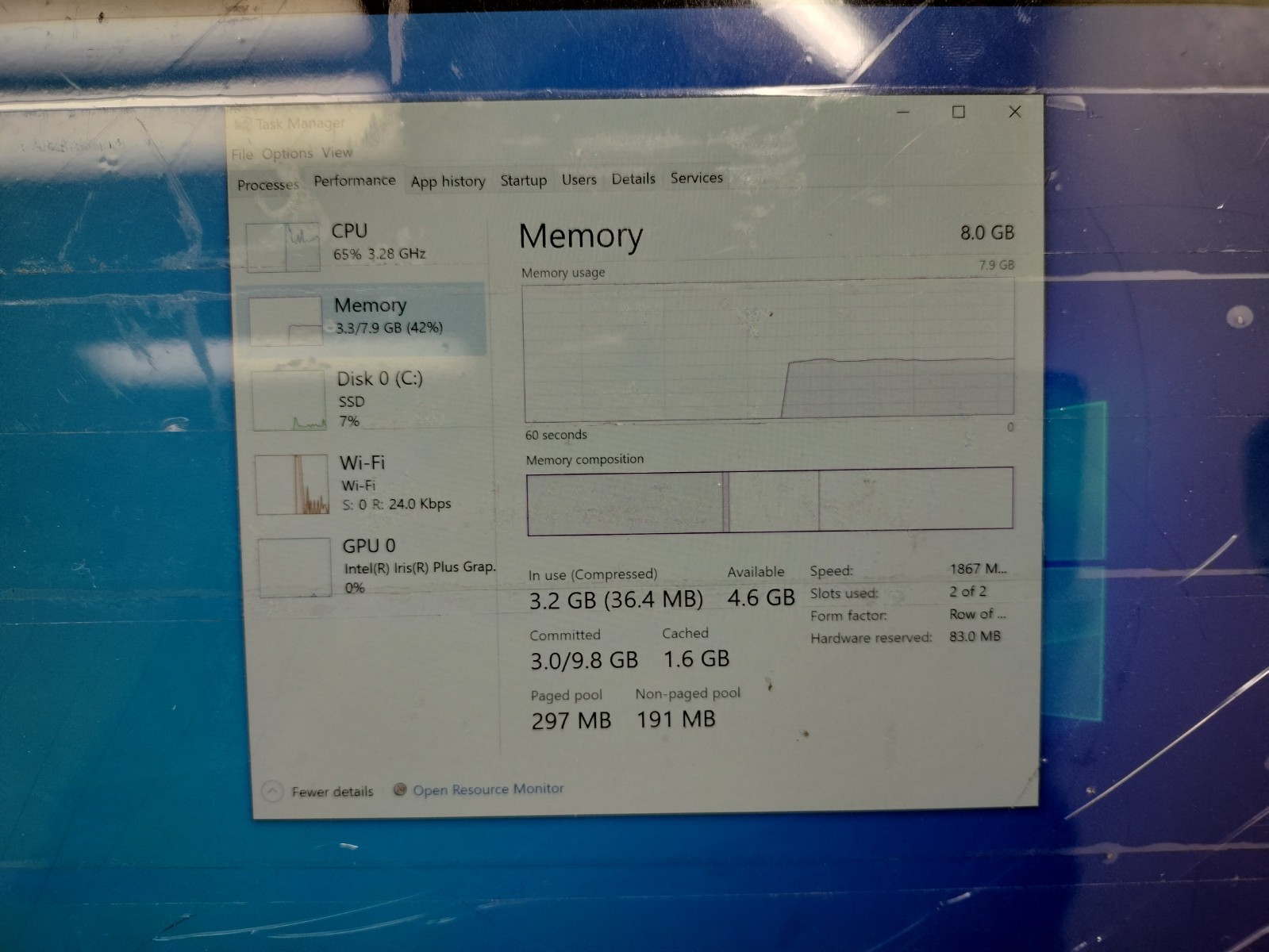 Microsoft Surface Pro 1796 12″ Touch Intel i7-7660U 2.50GHz 8GB 256B SSD
