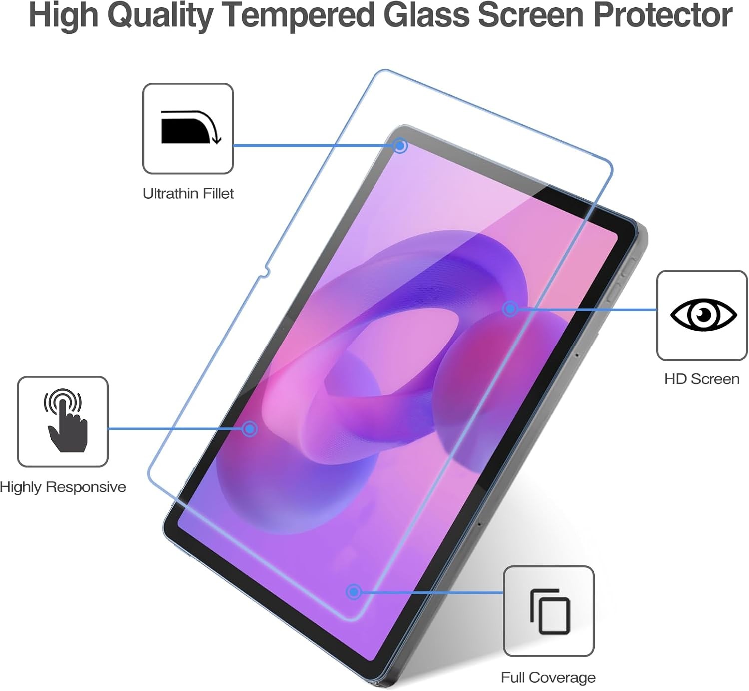 Lenovo Idea Tab 11″ Screen Protector – Anti Glare Tempered Glass Film Guard