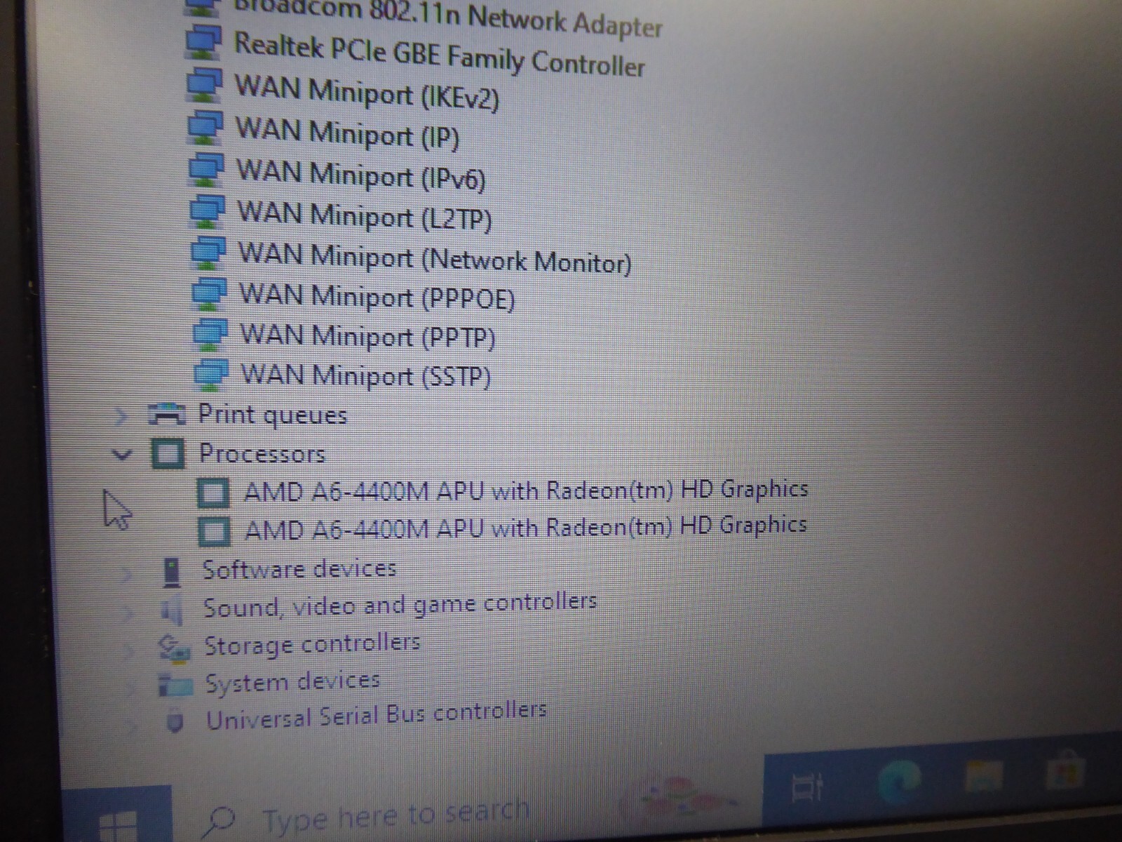 HP LAPTOP 455 G1 AMD A6-4400M 2.7GHz 8GB 240GB SSD WINDOWS 10 PRO Wi-Fi